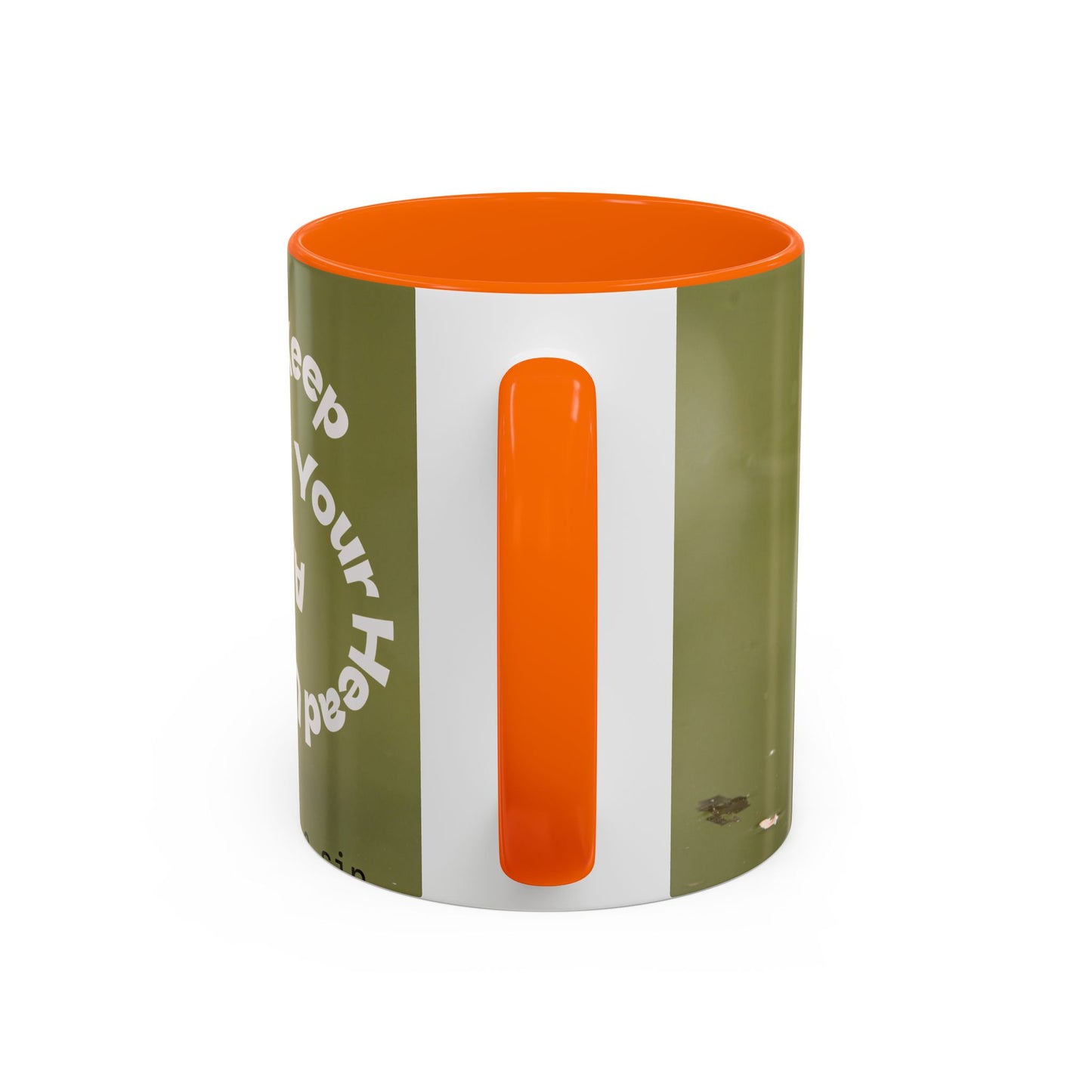 Turtle Coffee Mug — "Always Keep Your Head Up" Inspirational Accent Mug (11/15 oz)