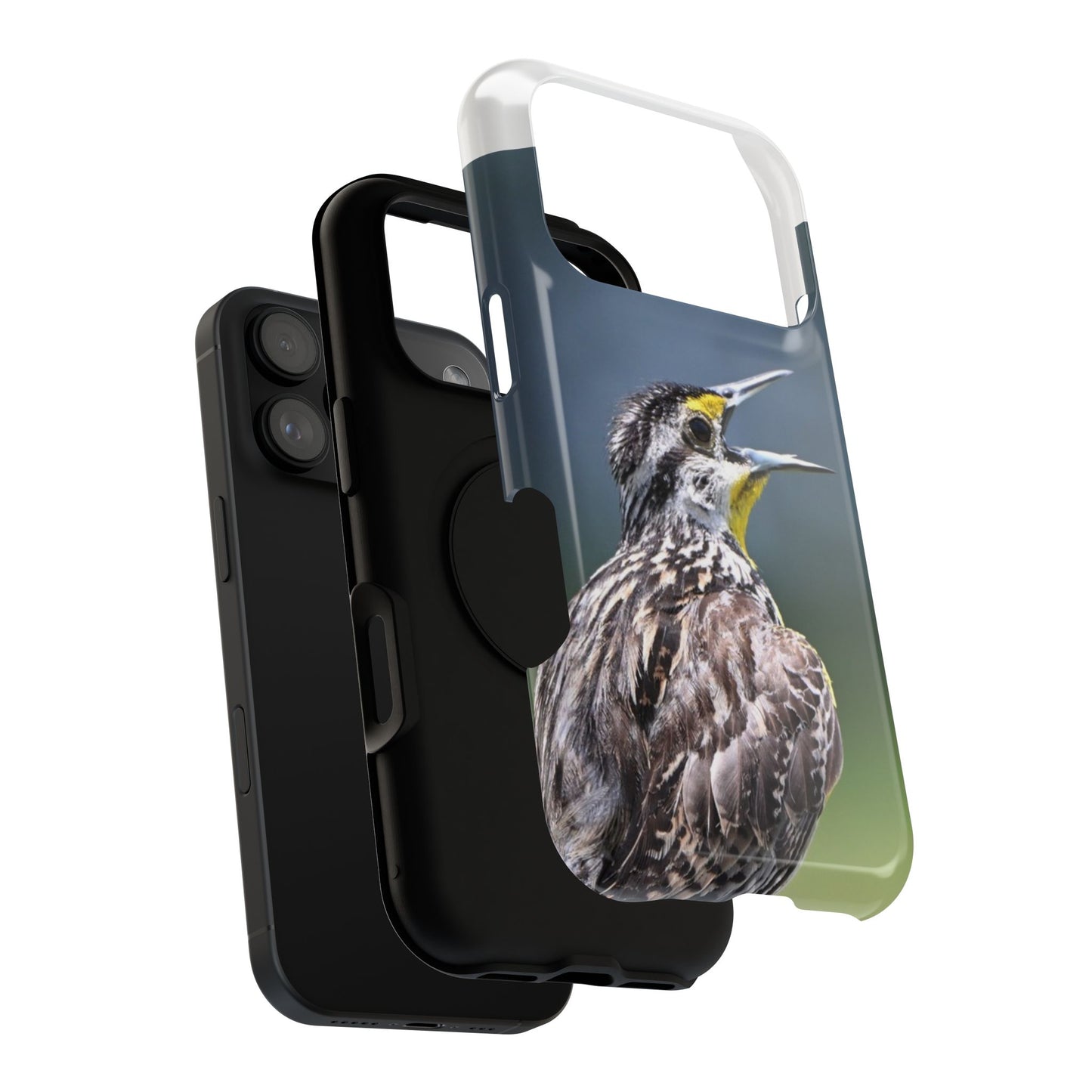 Western Meadowlark Photo Phone Case — Impact-Resistant Protective Cover