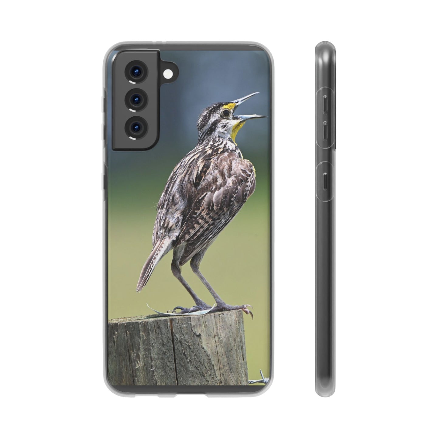 Singing Meadowlark Phone Case – Nature Bird Photo Flexi Case