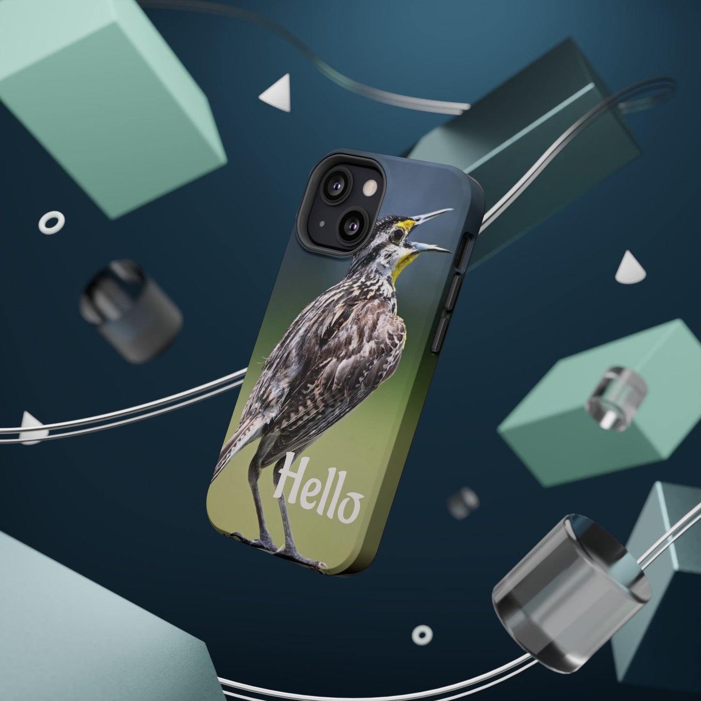 Bird-Themed Magnetic Tough Cases with 'Hello', Stylish Phone Protectors, Gifts for Nature Lovers, Birdwatching Accessories, Wildlife [...]