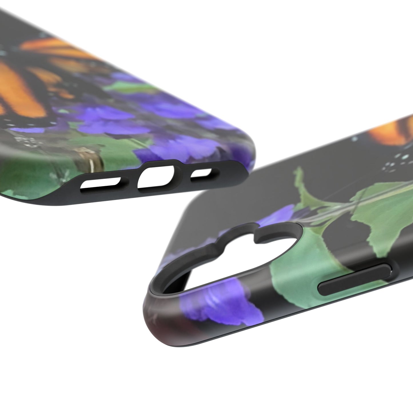 Butterfly Floral Magnetic Tough Cases, Nature Phone Cases, Gift for Nature Lovers, Eco-Friendly Cell Phone Case, Unique Smartphone Accessory