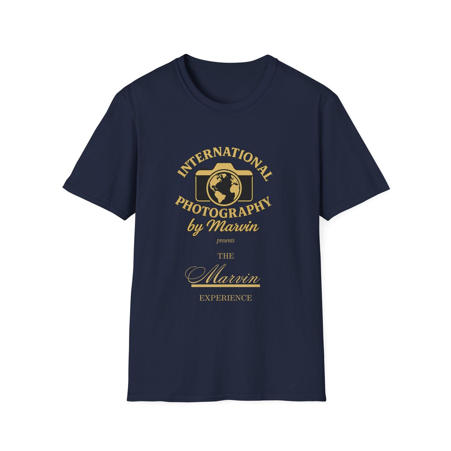 International Photography Graphic T‑Shirt — "International Photography by Marcin" Vintage Logo Tee