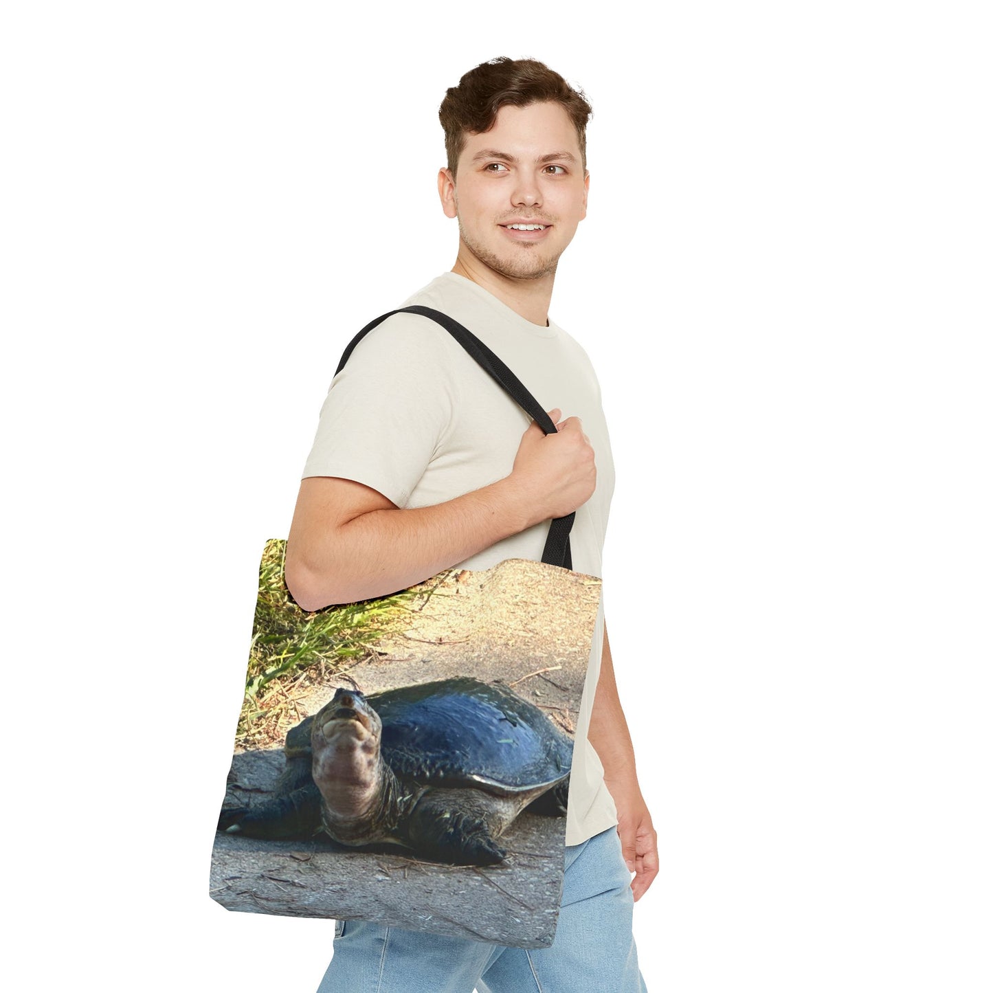 Cute Turtle Tote Bag - Eco-Friendly Beach Bag, Reusable Grocery Tote, Animal Lover Gift, Nature-Inspired Accessory, Perfect for Summer