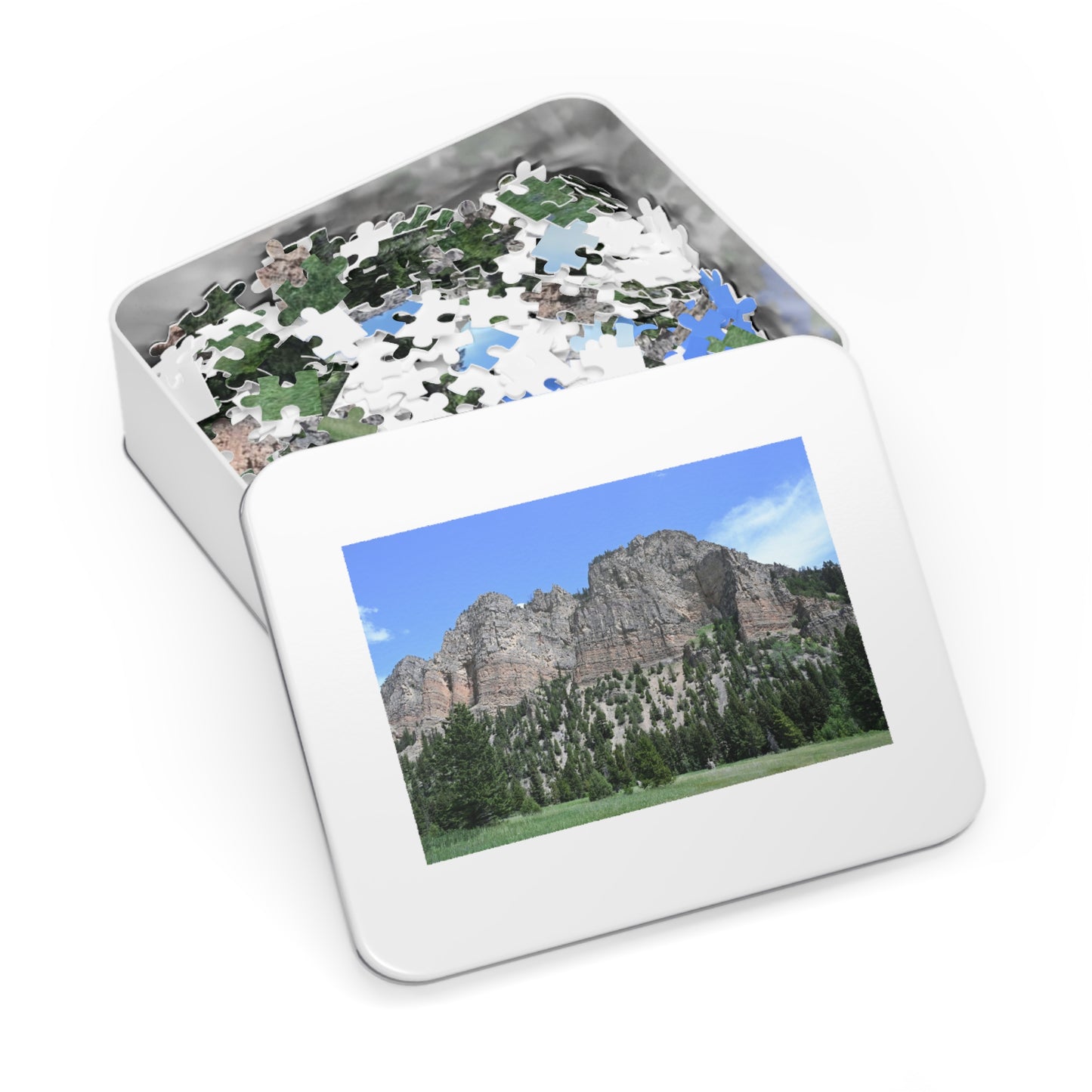 Scenic Jigsaw Puzzle with Tin - Perfect Gift for Nature Lovers, Family Fun, Home Décor, Relaxation Activity, Hiking Theme