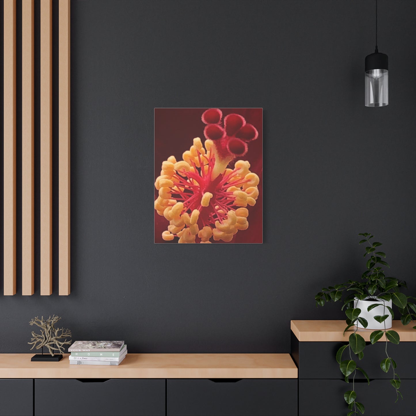 Floral Canvas Art Print, Stretched Wall Decor, Home Decor, Botanical Artwork, Modern Wall Art, Gift for Flower Lovers