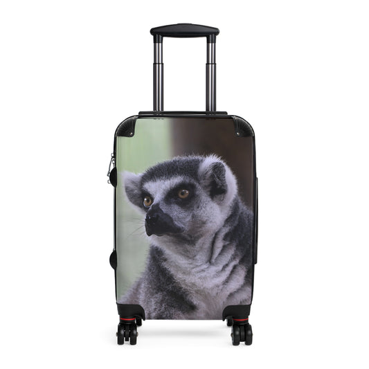 Lemur-Printed Suitcases | Travel Bag, Cute Luggage, Animal Lover Gift, Adventure Gear, Unique Vacation Accessory