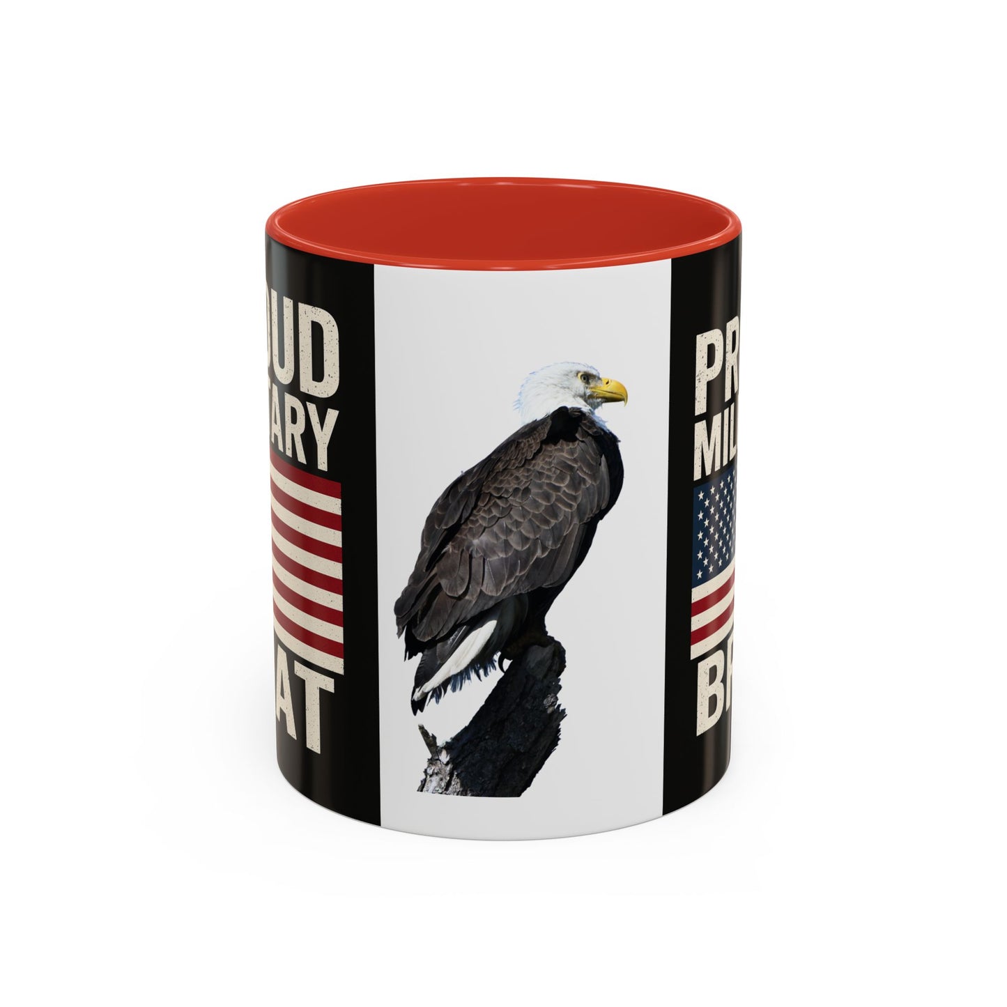Proud Military Brat Coffee Mug, Veteran Appreciation Gift, Military Family Mug, USA Pride, Father's Day Gift, Patriotic Drinkware
