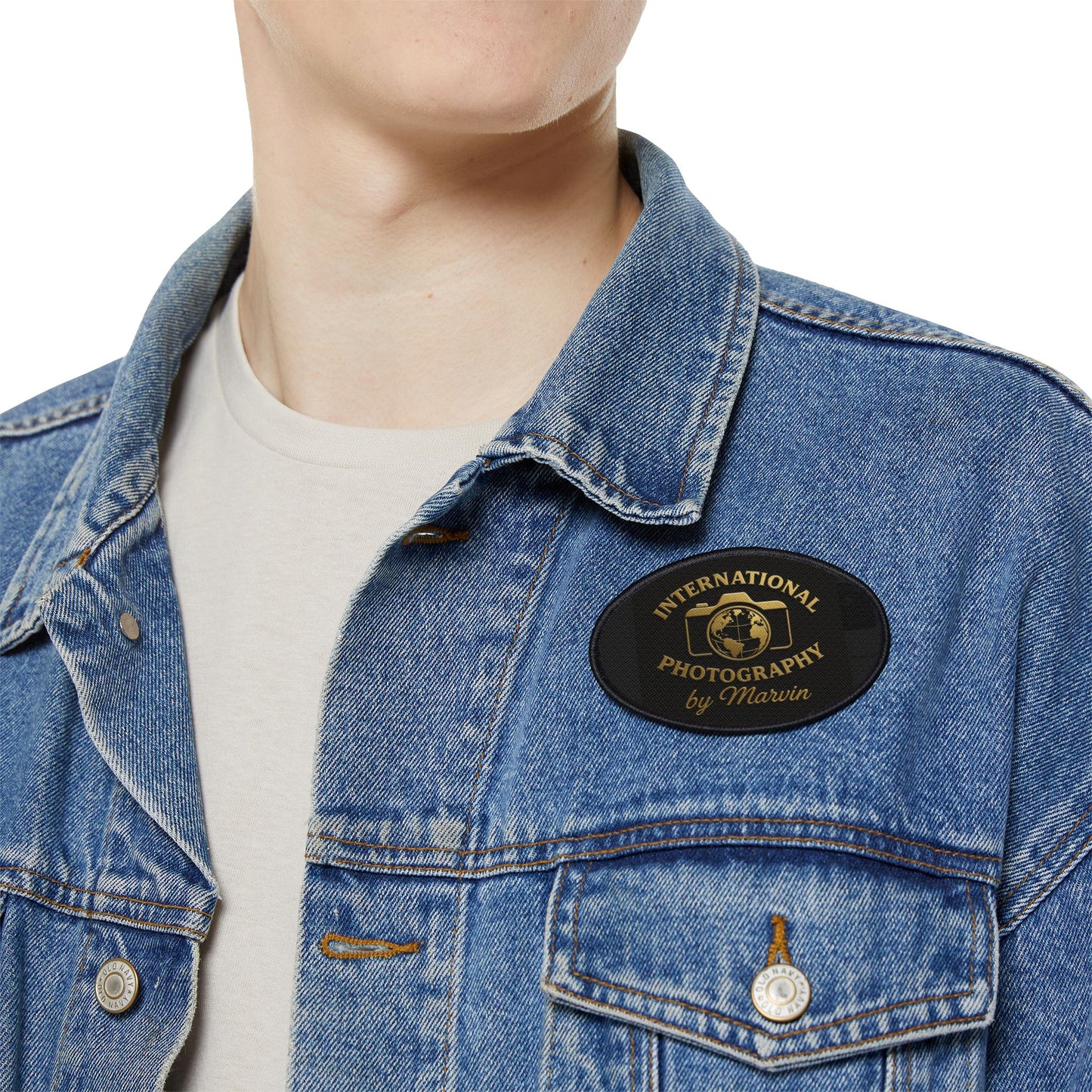 International Photography Iron-On Patches, Custom Embroidery Patches, Creative Denim Decor, Photography Gift, Unique Clothing Accessories