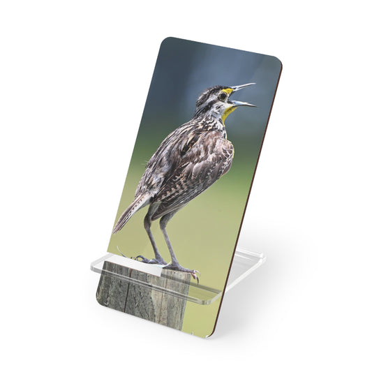 Phone Stand – Meadowlark Smartphone Display Stand (Bird Photography Design)