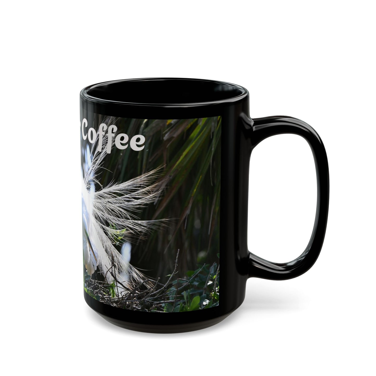 Crazy for Coffee Black Mug - Perfect Gift for Coffee Lovers, Home Office Decor, Birthday Present, Inspirational Cup