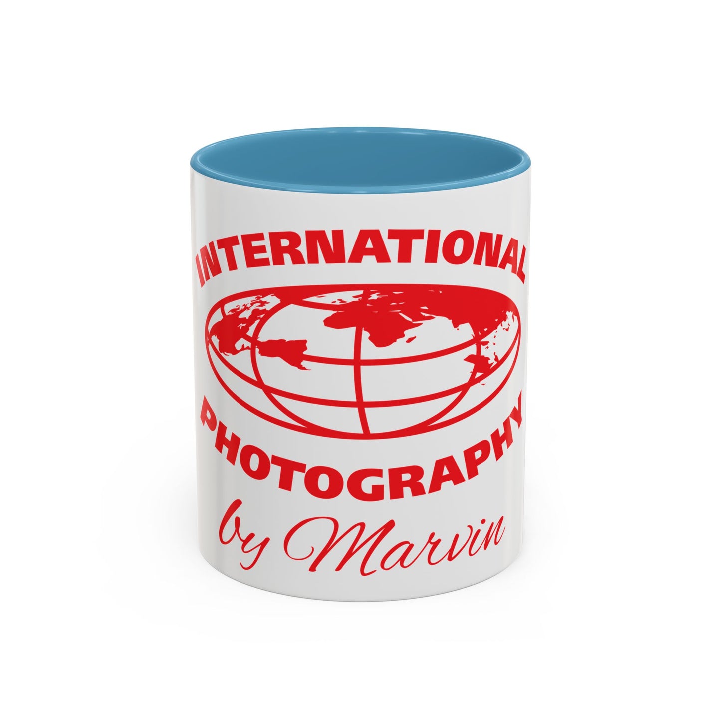 International Photography Accent Mug - Unique Coffee Mug, Gift for Photographers, Travel Mug, Artsy Gifts, Photography Lovers