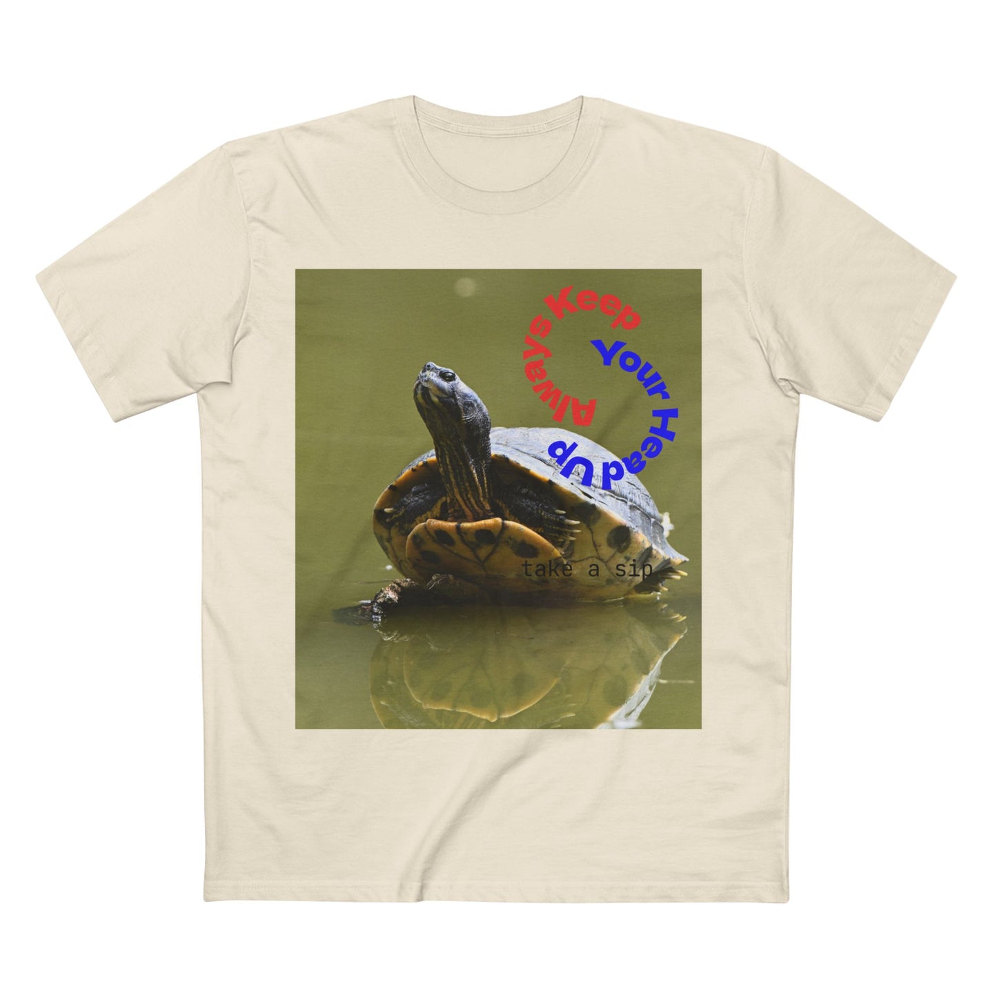 Turtle Photo Tee — 'Hold Your Head Up' Graphic Shirt