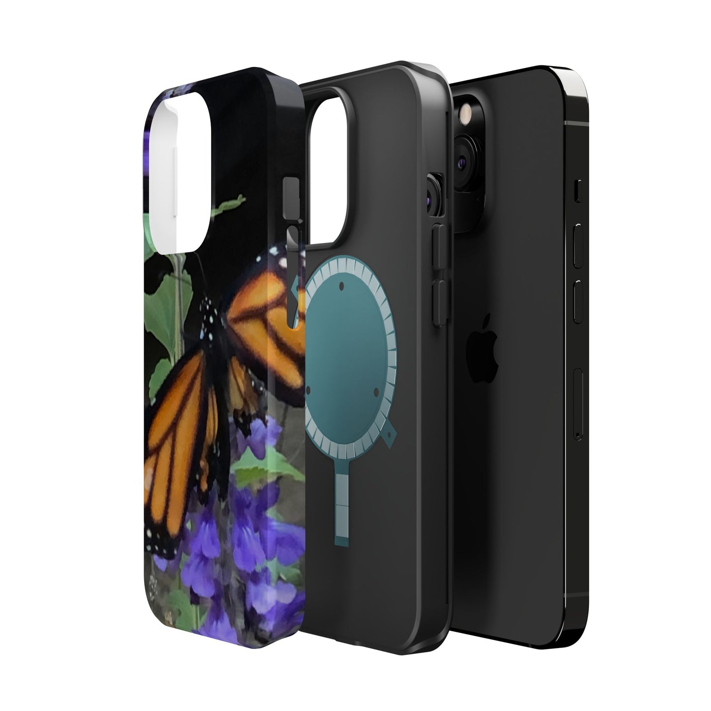 Butterfly Floral Magnetic Tough Cases, Nature Phone Cases, Gift for Nature Lovers, Eco-Friendly Cell Phone Case, Unique Smartphone Accessory