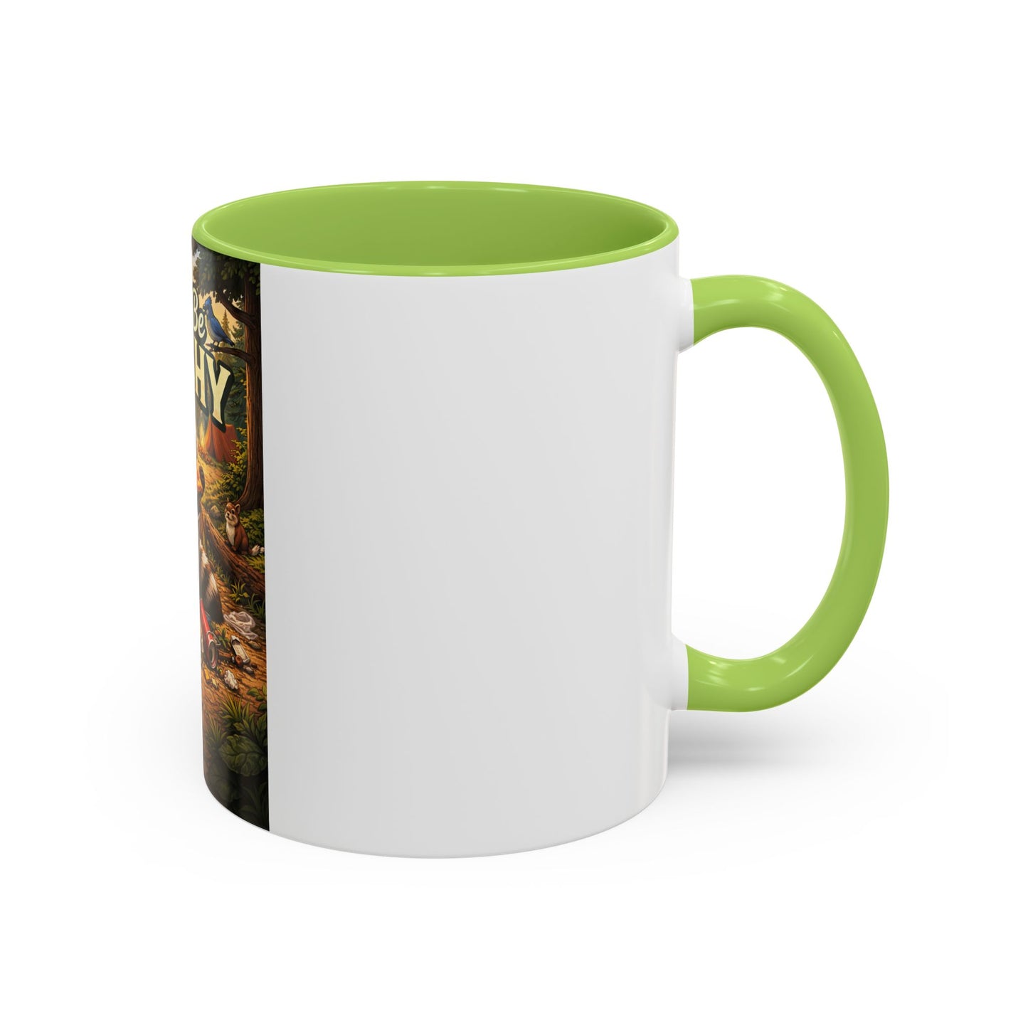 Don't Be Trashy Raccoon Coffee Mug (Accent, 11/15oz)