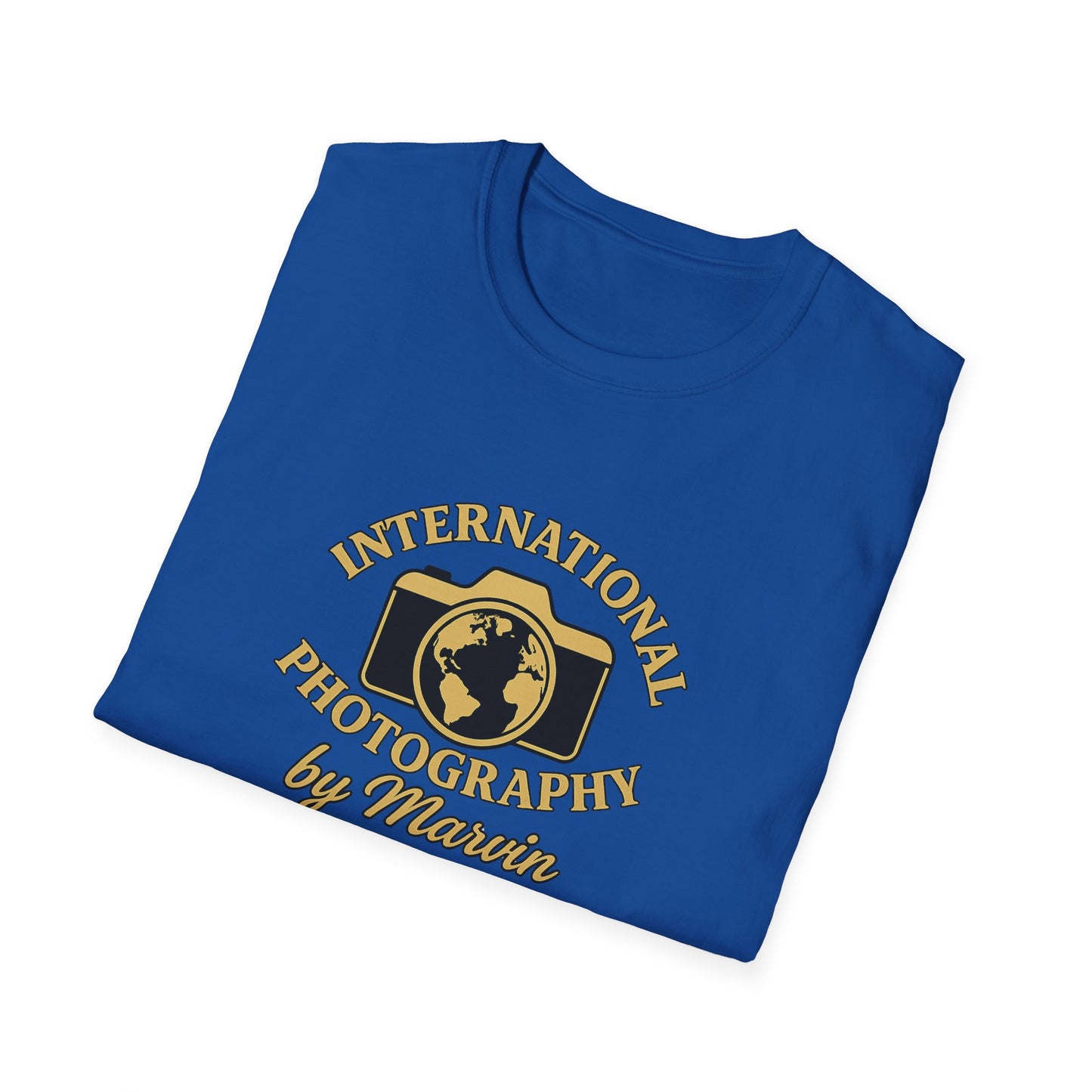 International Photography Graphic T‑Shirt — "International Photography by Marcin" Vintage Logo Tee