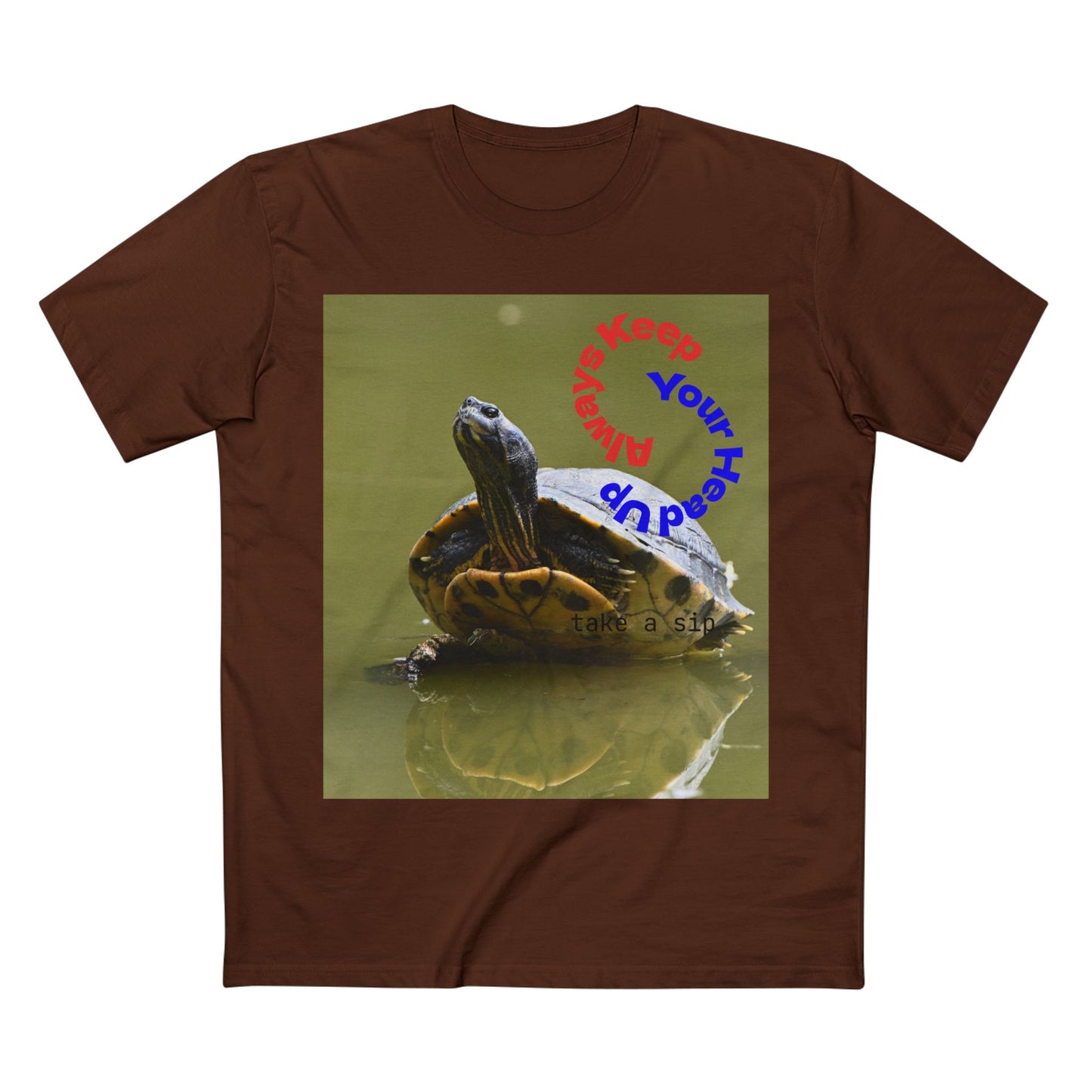 Turtle Photo Tee — 'Hold Your Head Up' Graphic Shirt
