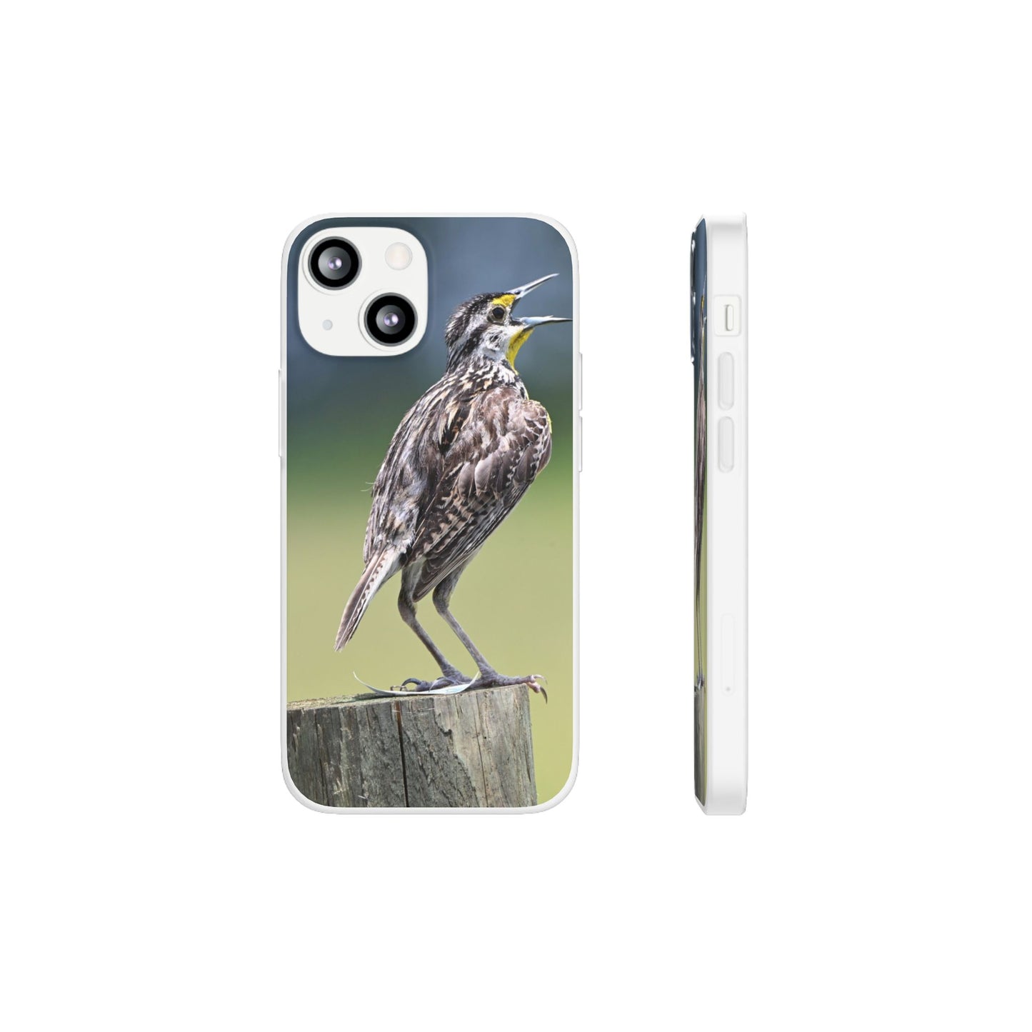Singing Meadowlark Phone Case – Nature Bird Photo Flexi Case