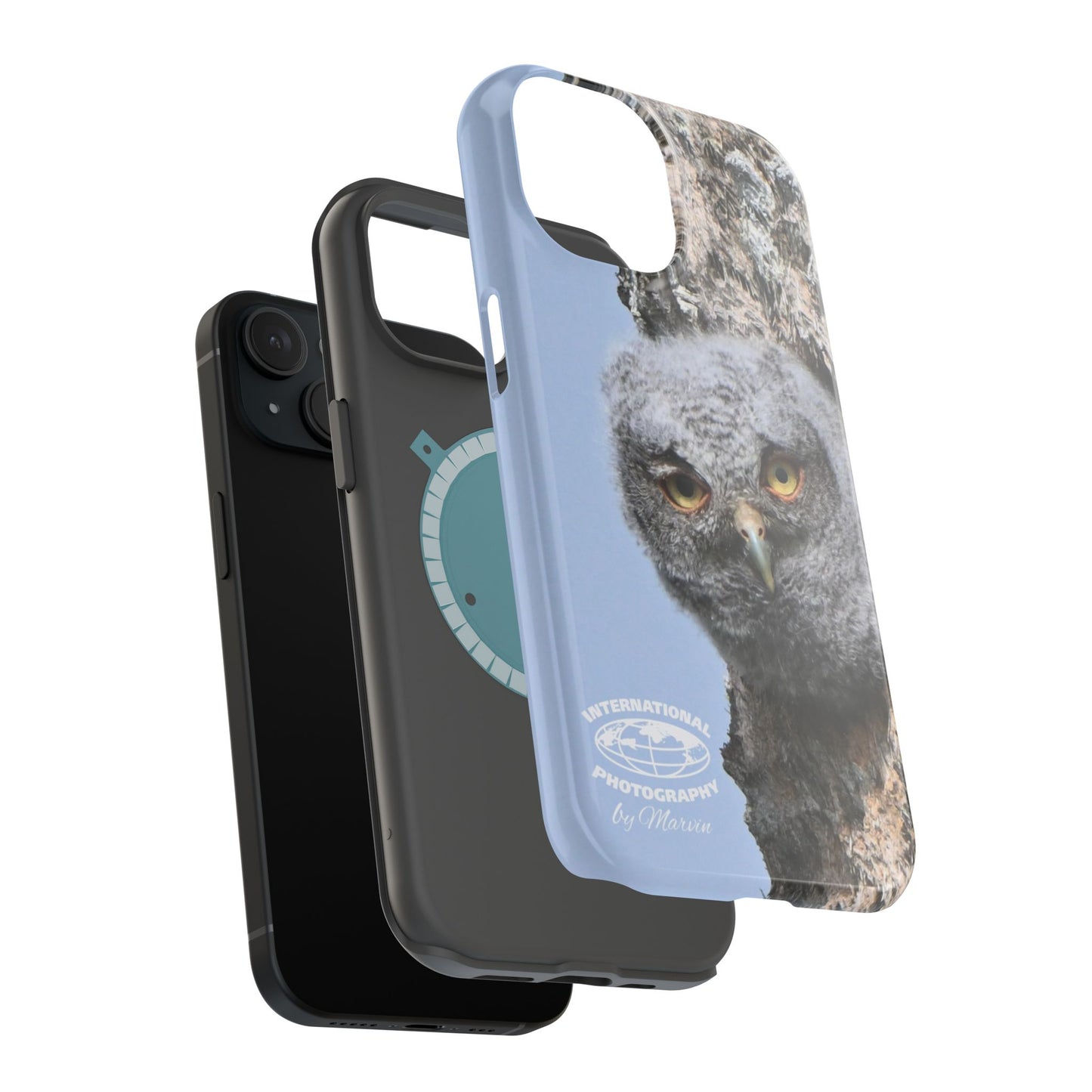Owl Magnetic Tough Case, Wildlife Phone Case, Nature Lover Gift, Eco-Friendly Phone Cover, Customizable Phone Accessory