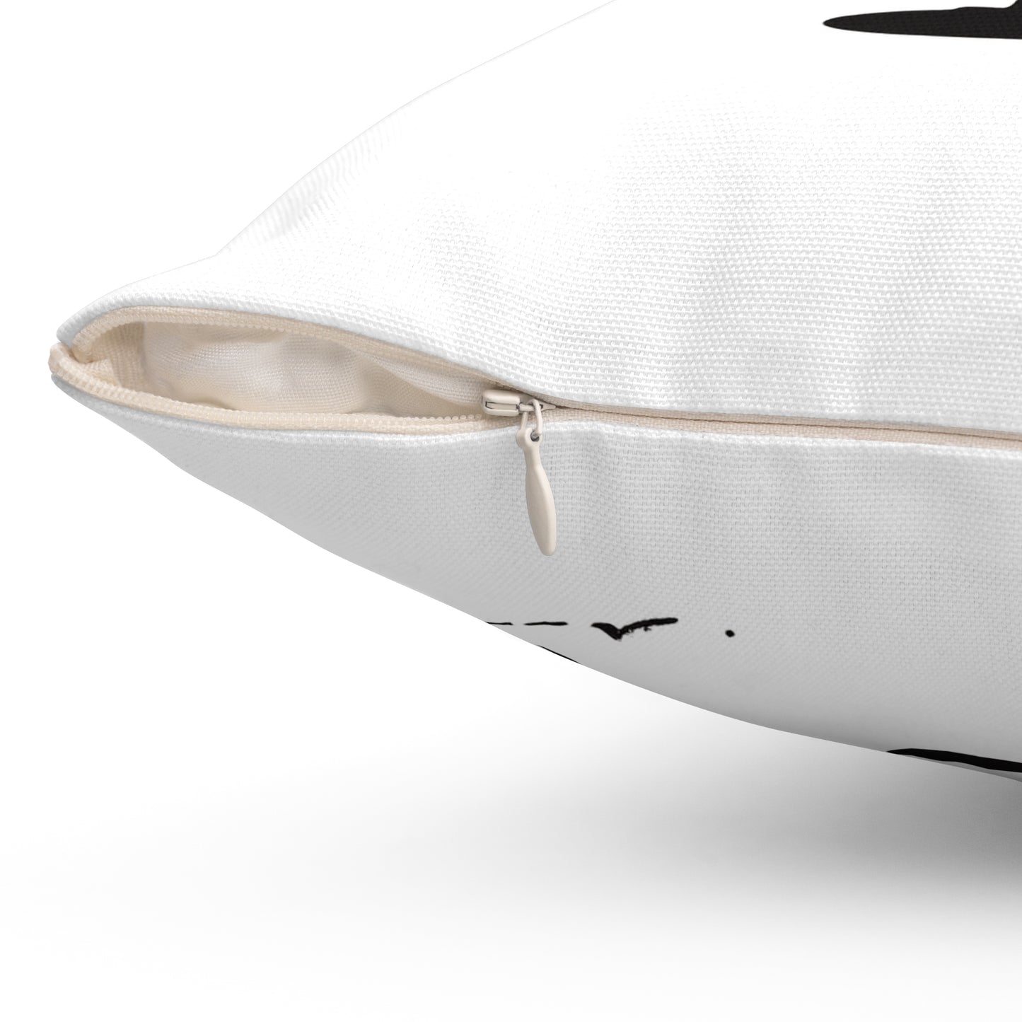 Florida Flamingo Square Pillow, Coastal Home Decor, Beach House Accent, Gifts for Florida Lovers, Tropical Decor, Summer Vibes