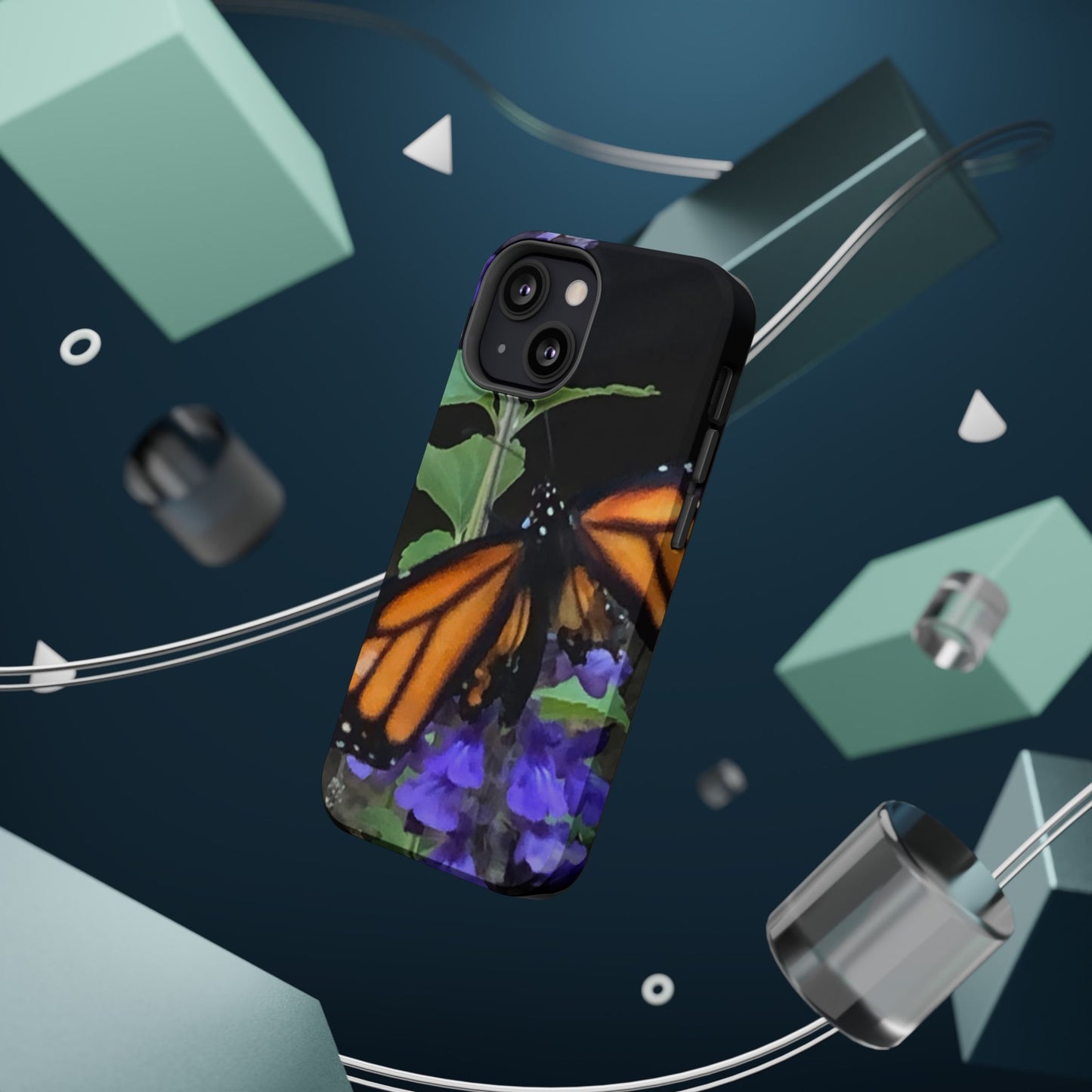 Butterfly Floral Magnetic Tough Cases, Nature Phone Cases, Gift for Nature Lovers, Eco-Friendly Cell Phone Case, Unique Smartphone Accessory