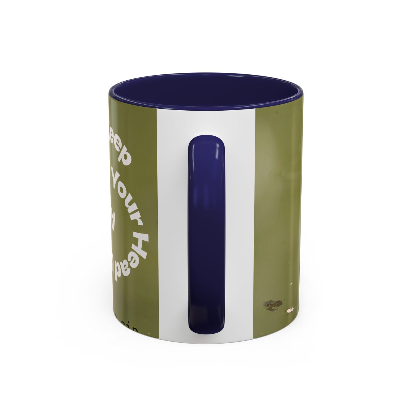 Turtle Coffee Mug — "Always Keep Your Head Up" Inspirational Accent Mug (11/15 oz)