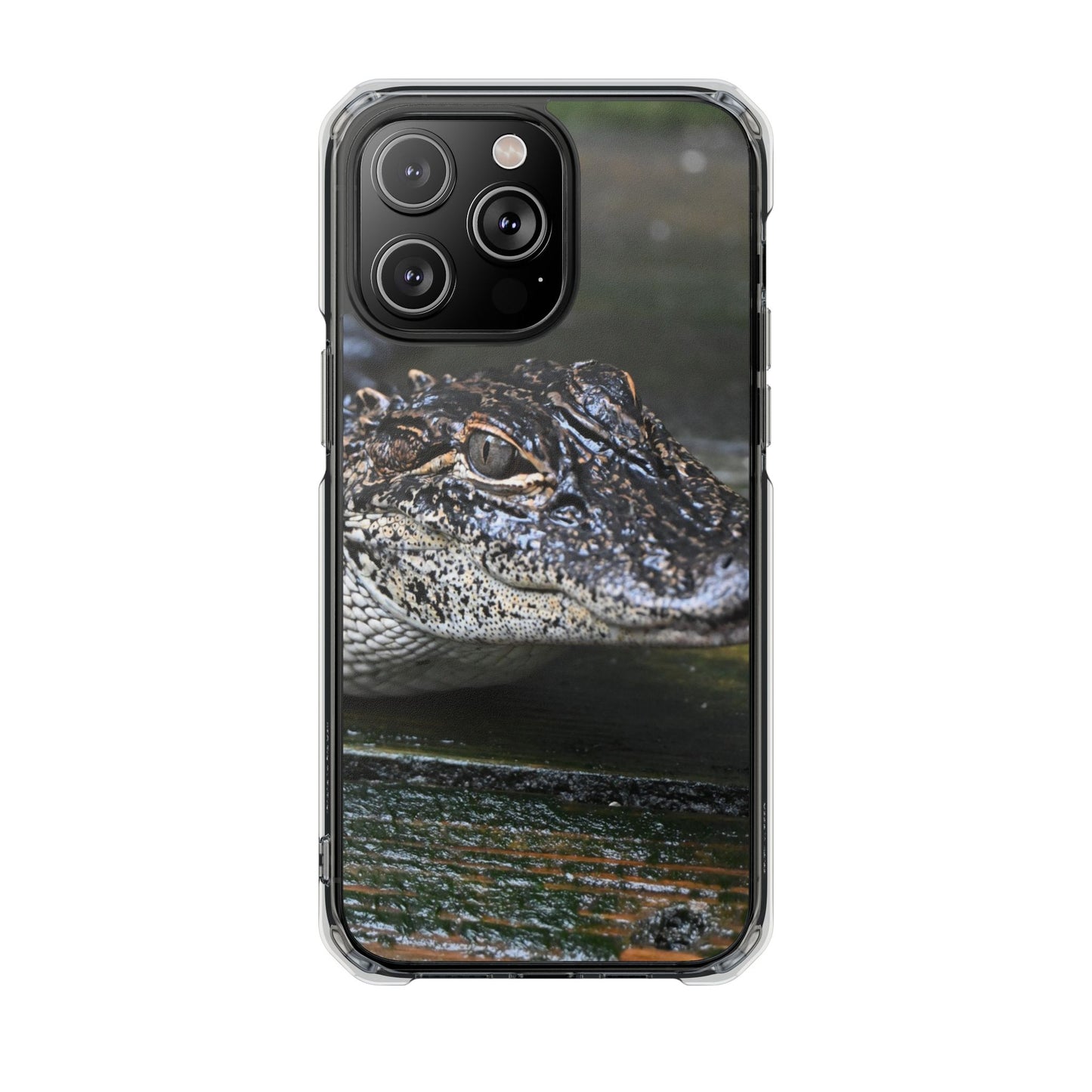 Clear Impact Phone Cases featuring Unique Wildlife Design, Alligator Art, Eco-Friendly Protection, Perfect Gift for Nature Lovers, [...]