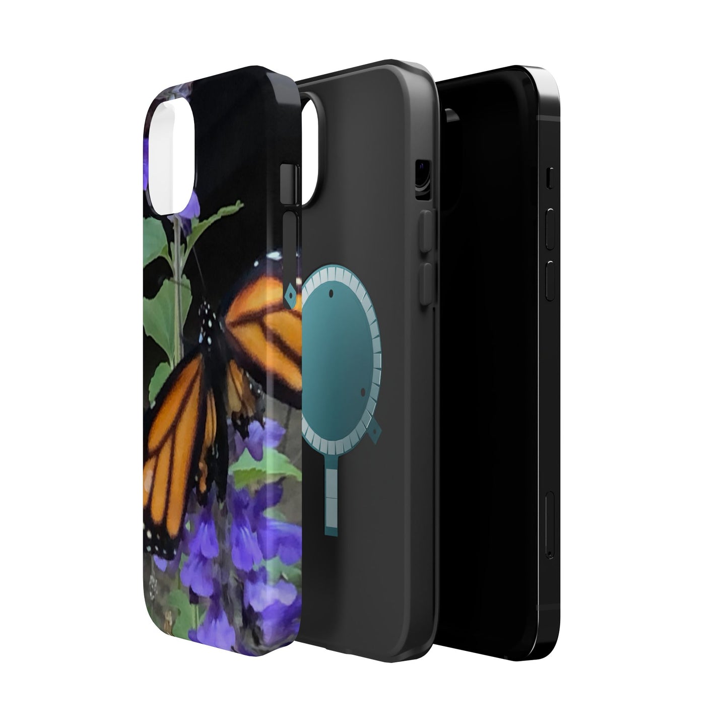 Butterfly Floral Magnetic Tough Cases, Nature Phone Cases, Gift for Nature Lovers, Eco-Friendly Cell Phone Case, Unique Smartphone Accessory