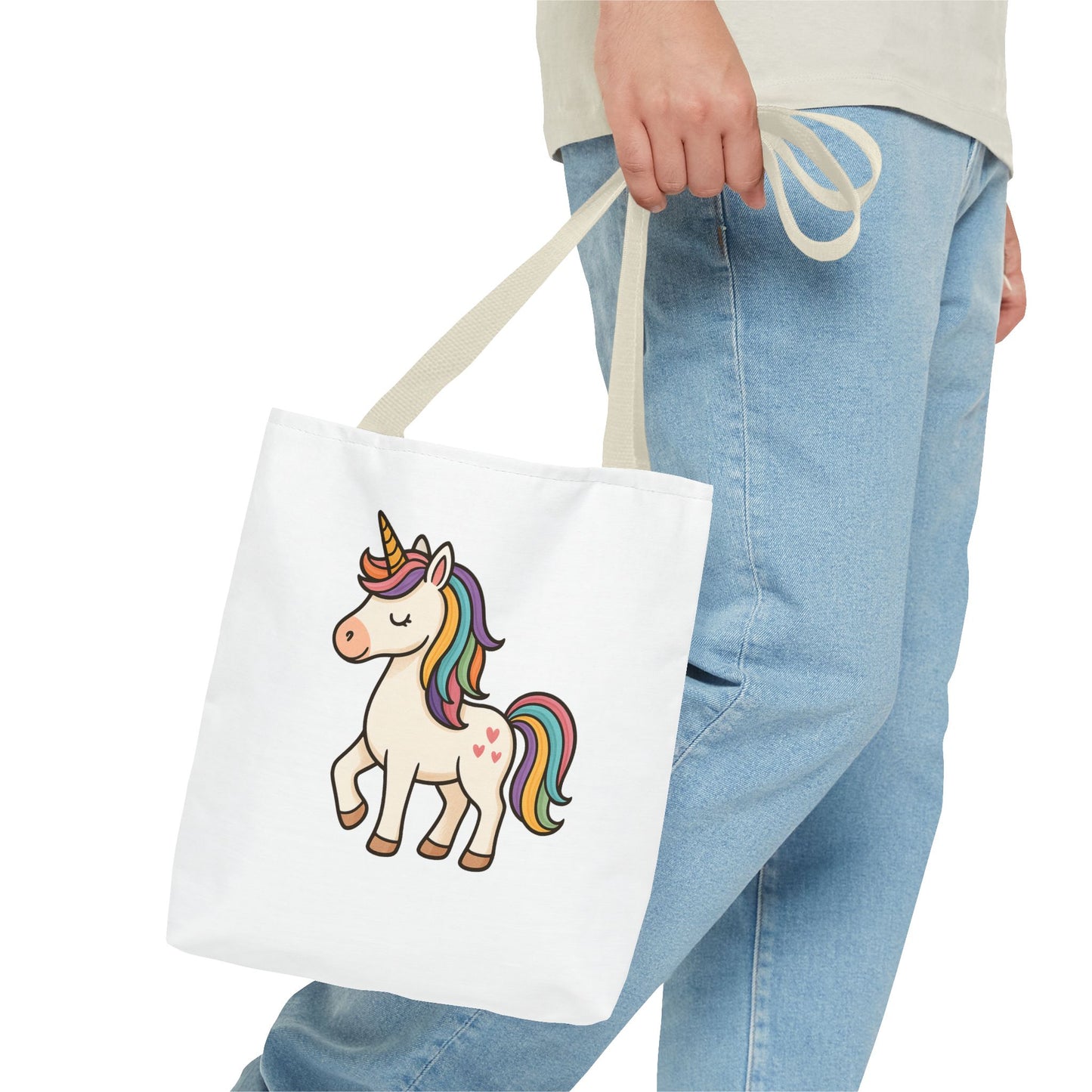Whimsical Unicorn Tote Bag, Cute Daily Purse, Artsy Gift, Eco-Friendly Shopper, Fun Beach Bag, Magical Adventure Companion