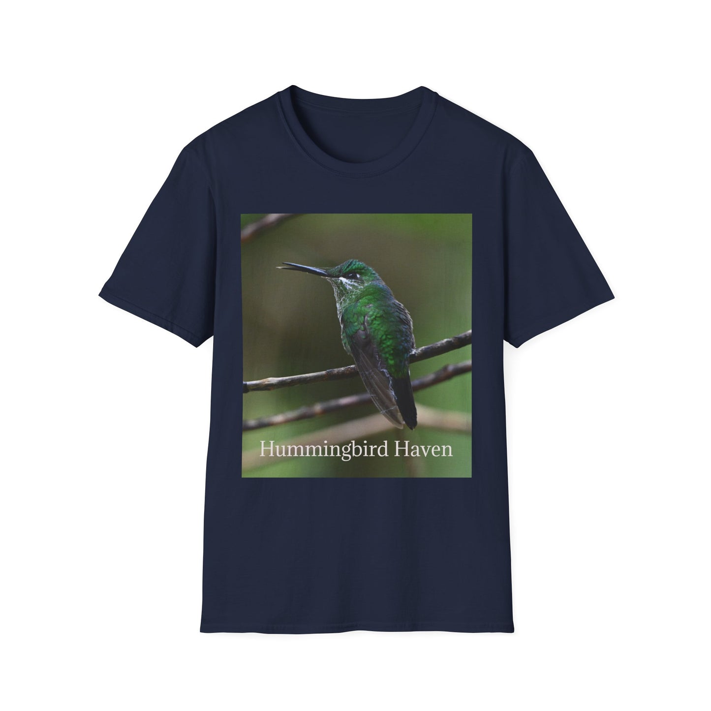 Hummingbird Haven T-Shirt — Green Hummingbird Photo Tee