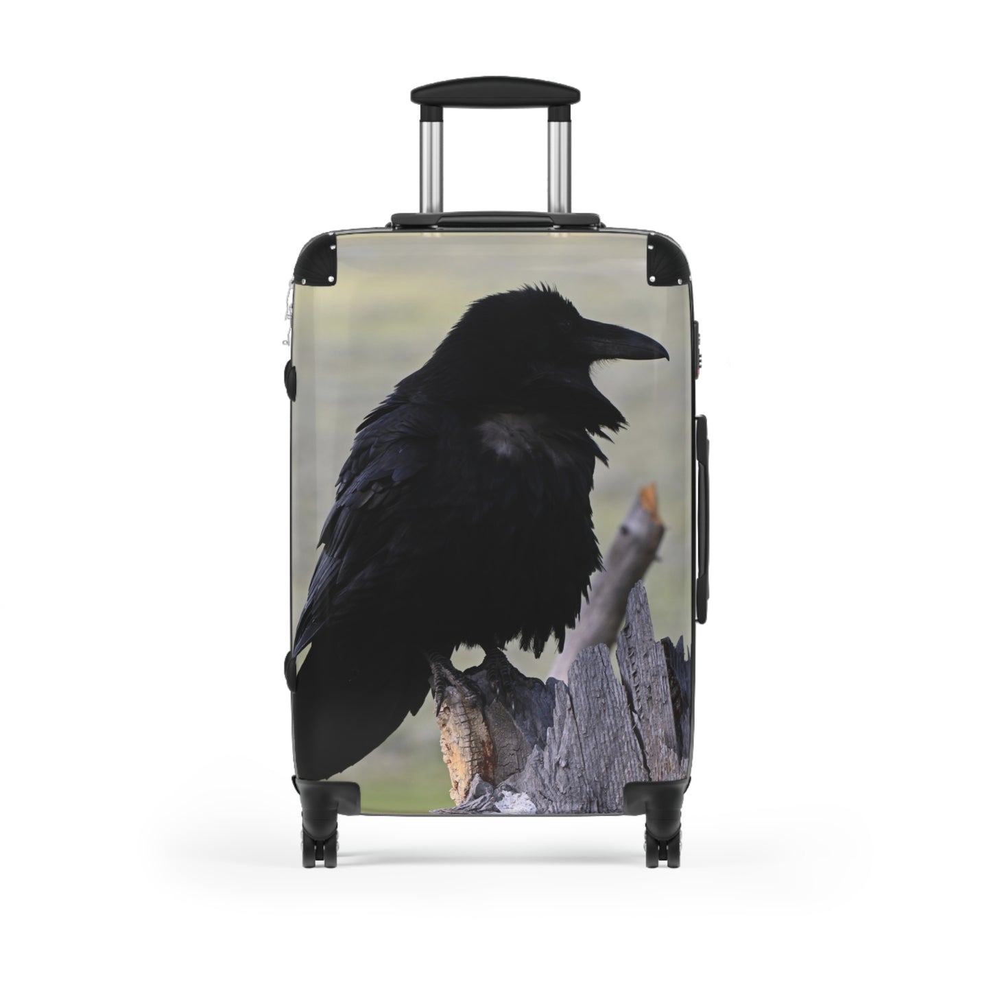 Stylish Raven Suitcase - Travel Gear, Luggage, Gothic Aesthetic, Crow Lover Gift, Adventure Essentials