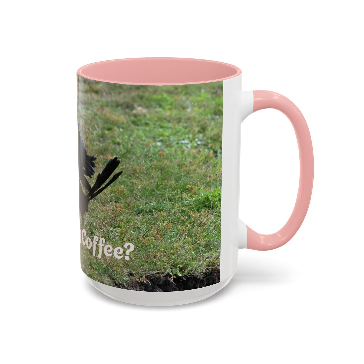 Where's My Coffee? Accent Coffee Mug – Funny Crow Bird Coffee Cup (11/15oz)