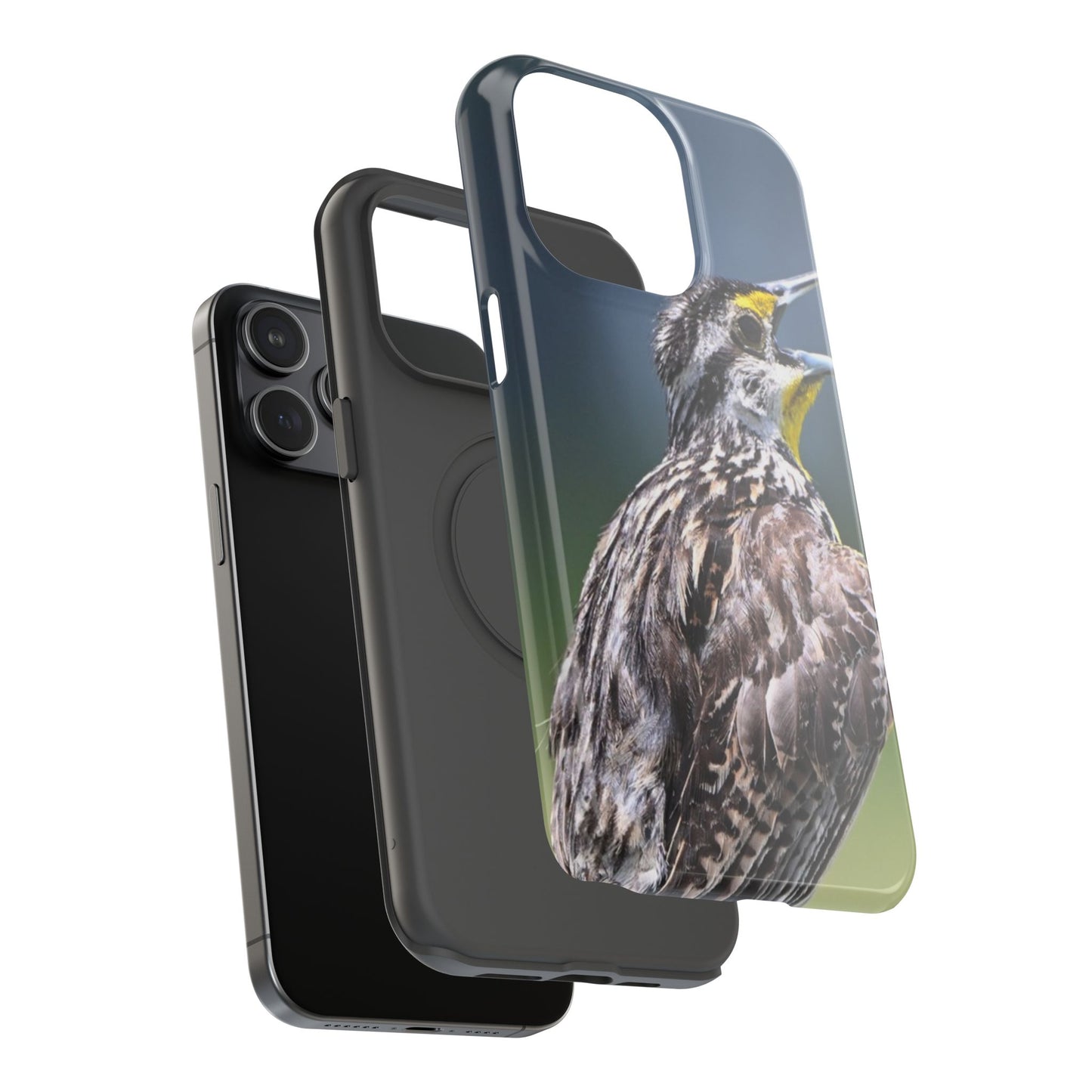Western Meadowlark Photo Phone Case — Impact-Resistant Protective Cover