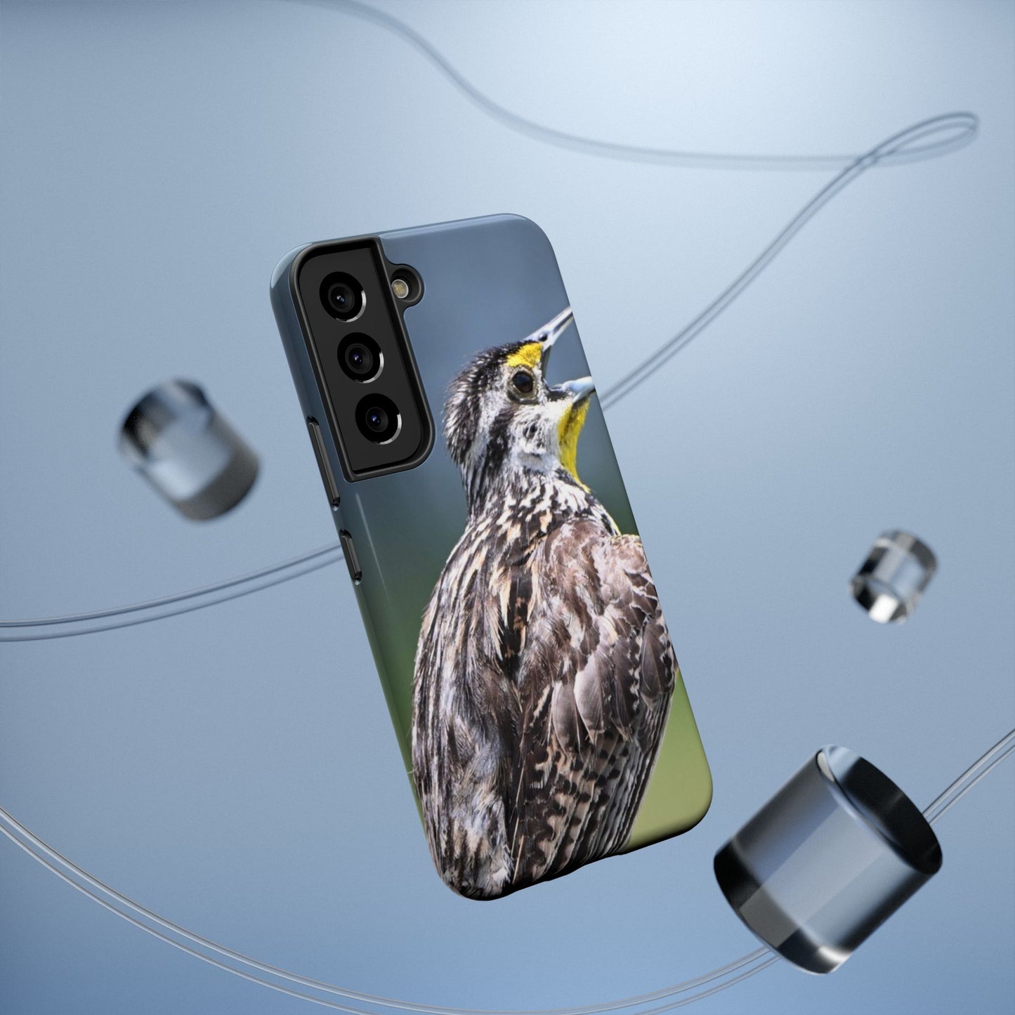Western Meadowlark Photo Phone Case — Impact-Resistant Protective Cover