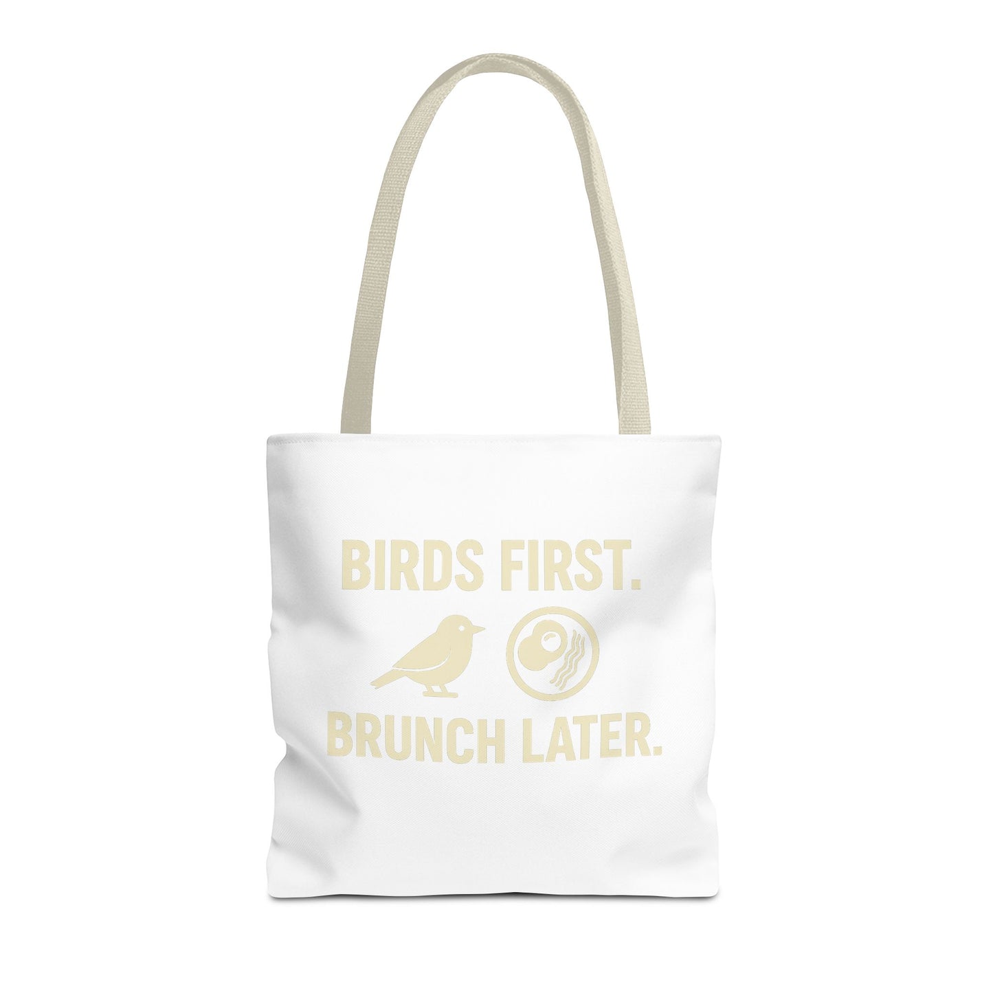 Birds First Brunch Later Tote Bag - Fun Grocery Bag, Eco-Friendly Shopping Tote, Perfect Gift for Brunch Lovers, Weekend Outings