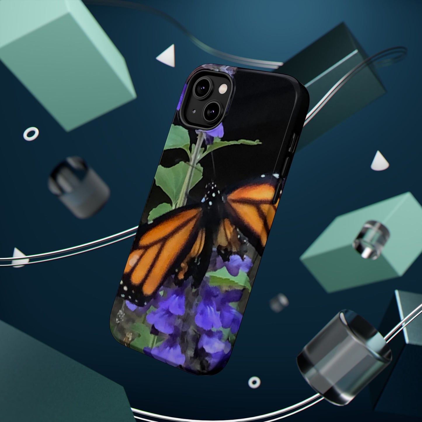 Butterfly Floral Magnetic Tough Cases, Nature Phone Cases, Gift for Nature Lovers, Eco-Friendly Cell Phone Case, Unique Smartphone Accessory