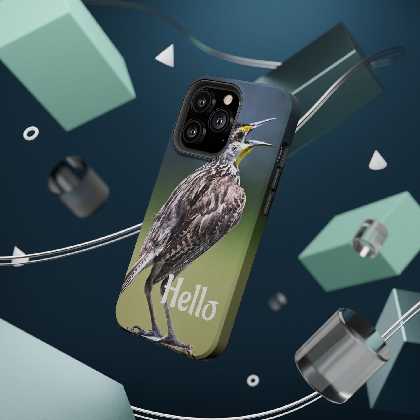 Bird-Themed Magnetic Tough Cases with 'Hello', Stylish Phone Protectors, Gifts for Nature Lovers, Birdwatching Accessories, Wildlife [...]