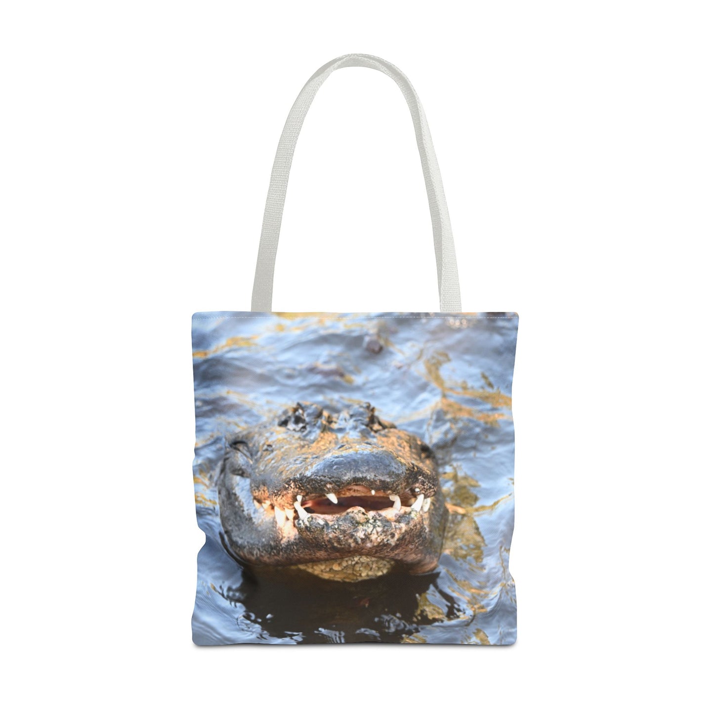 Alligator Print Tote Bag, Eco-Friendly Shopping Bag, Wildlife Lover Gift, Summer Essential, Beach Tote, Animal Lover Accessories