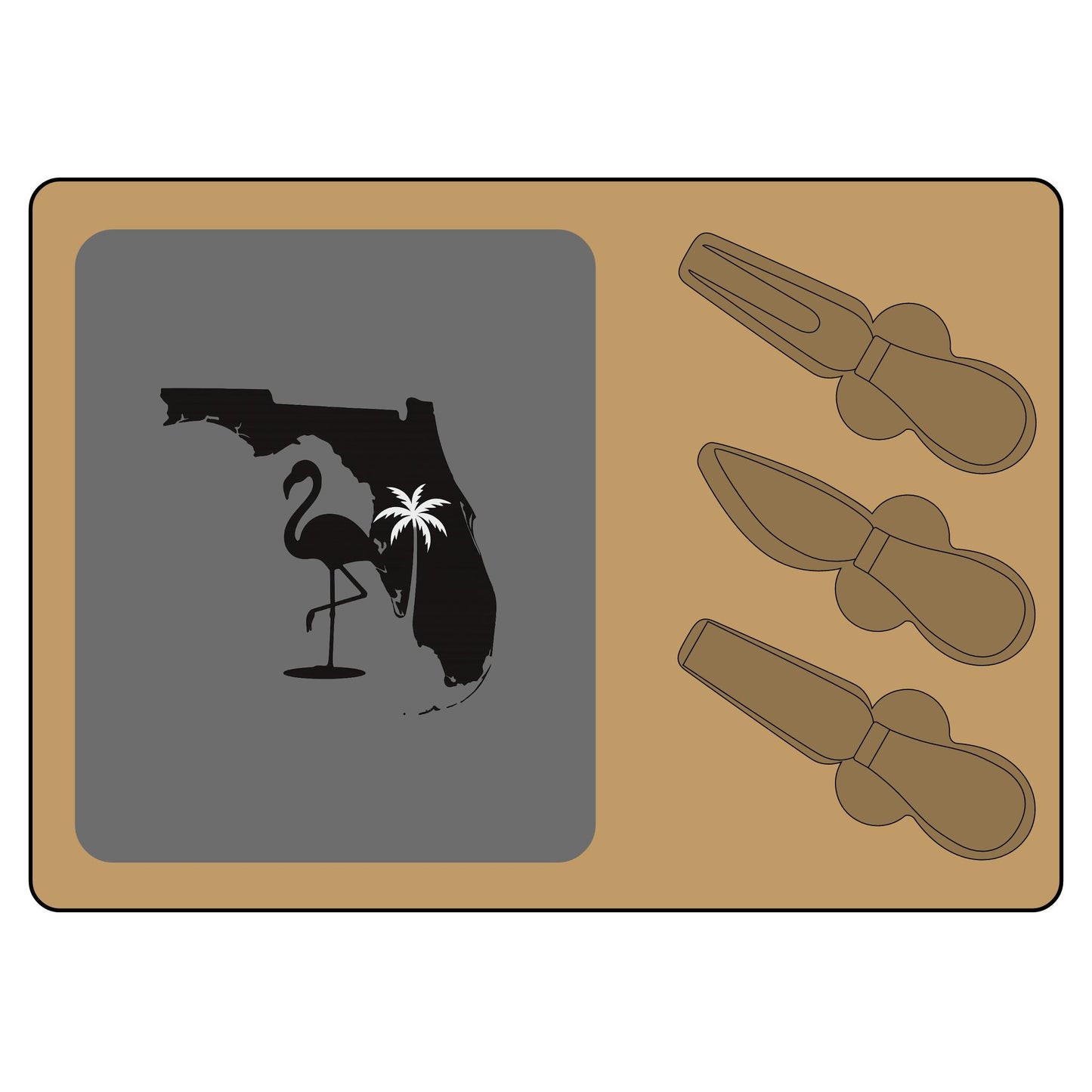 Engraved Charcuterie Board with Florida Flamingo Design - Personalized Serving Platter for Entertaining, Housewarming Gift, Kitchen [...]