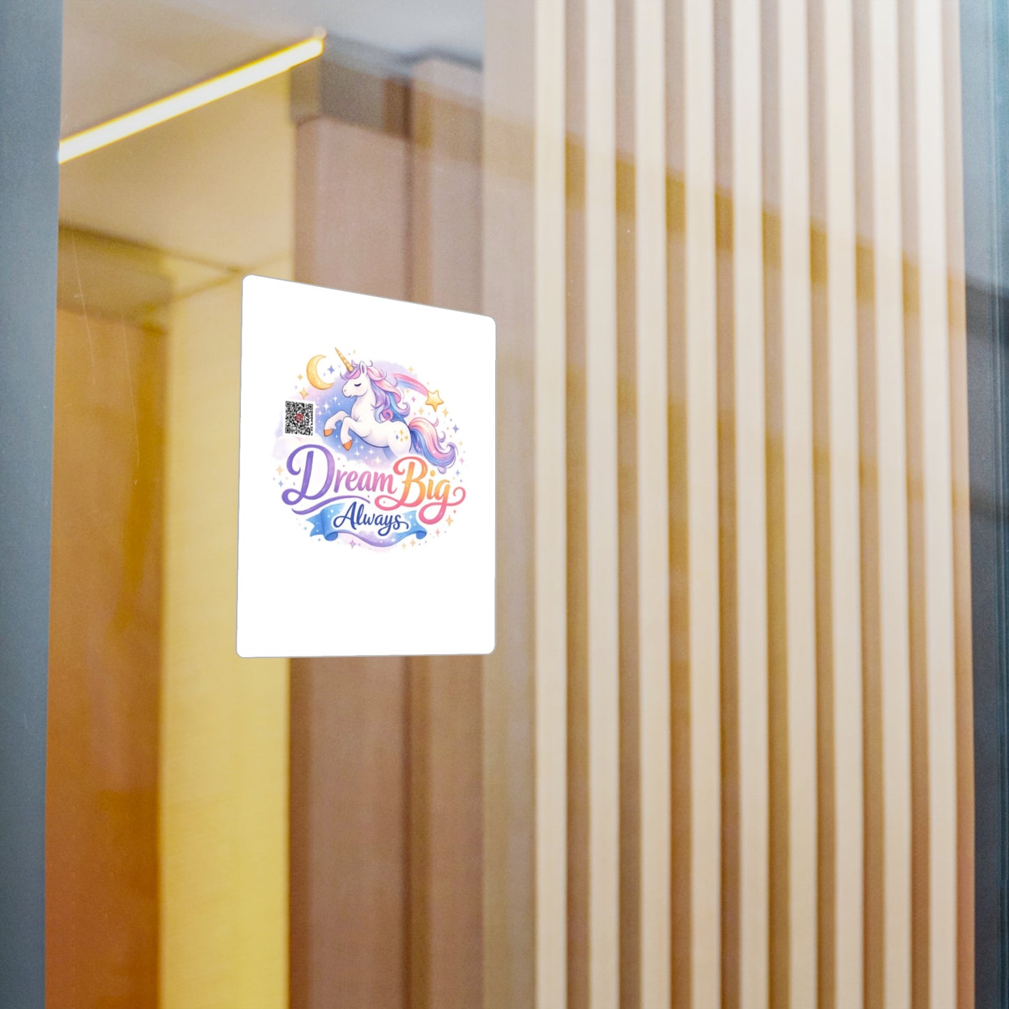 Dream Big Always Unicorn Sticker — Kiss-Cut Vinyl Decal