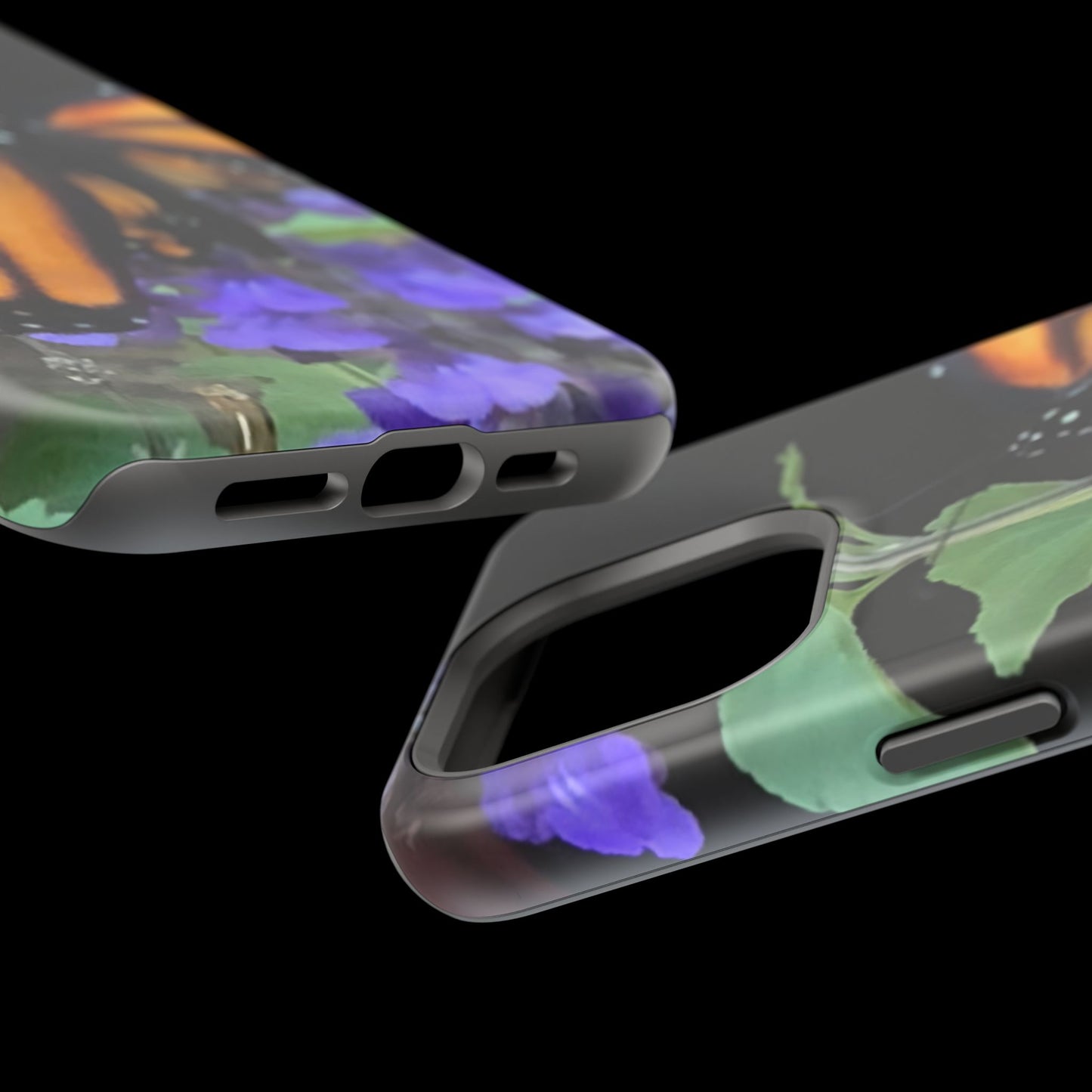 Butterfly Floral Magnetic Tough Cases, Nature Phone Cases, Gift for Nature Lovers, Eco-Friendly Cell Phone Case, Unique Smartphone Accessory