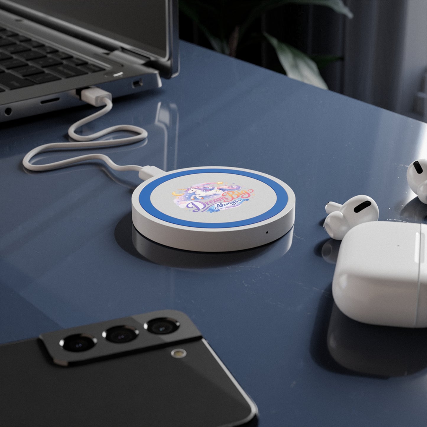 Wireless Charging Pad — 'Dream Big Always' Unicorn Wireless Charger