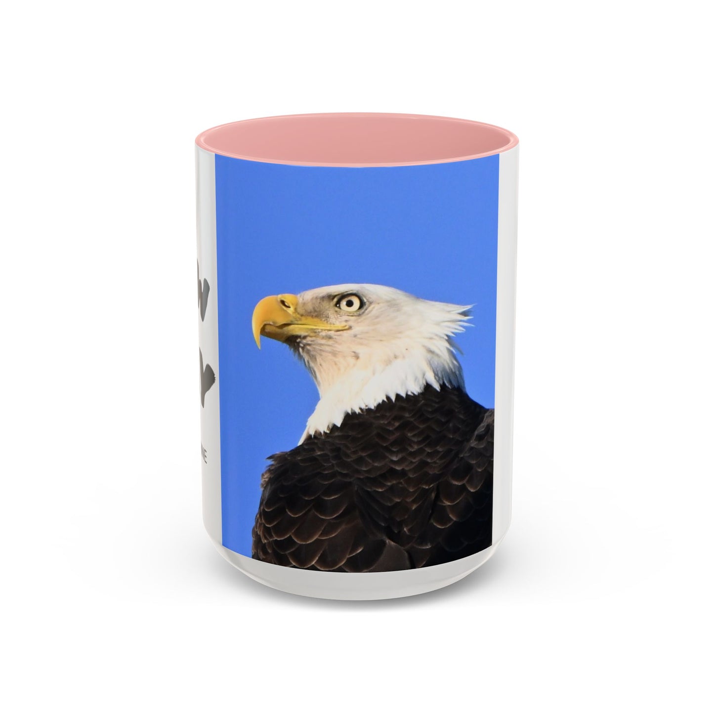 Bald Eagle Accent Coffee Mug – Patriotic Wildlife Ceramic 11/15oz