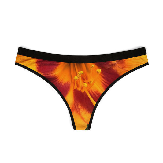 Colorful Floral Women's Thongs, Vibrant Underwear, AOP Lingerie, Comfortable Thongs for Everyday Wear, Unique Gifts for Her