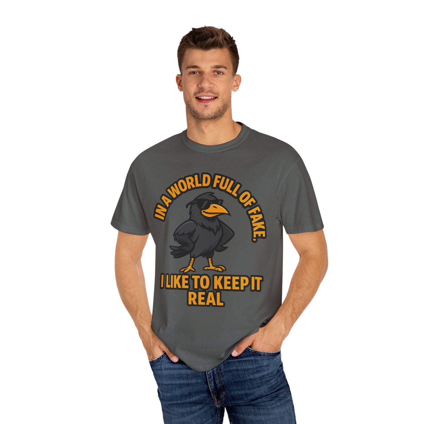 Keep It Real Crow T-Shirt — In a World Full of Fake Graphic Tee