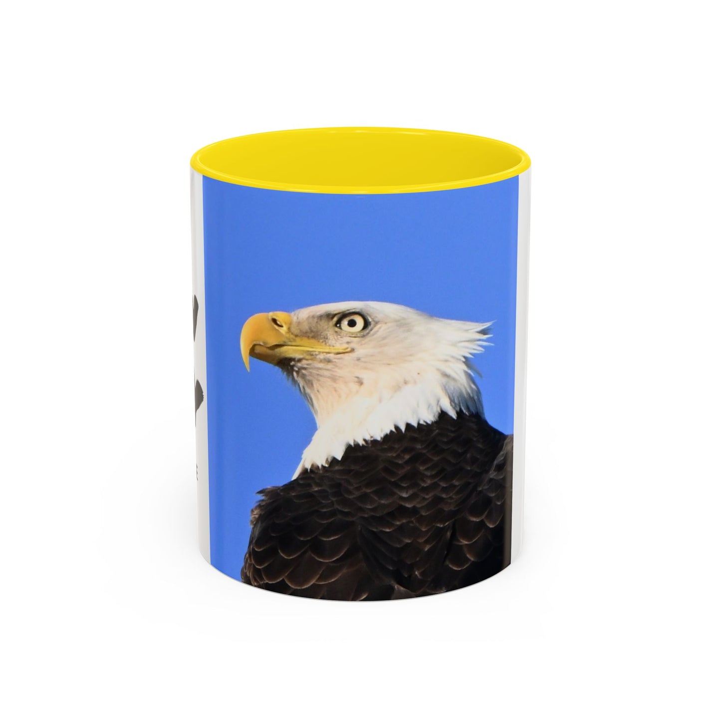 Bald Eagle Accent Coffee Mug – Patriotic Wildlife Ceramic 11/15oz