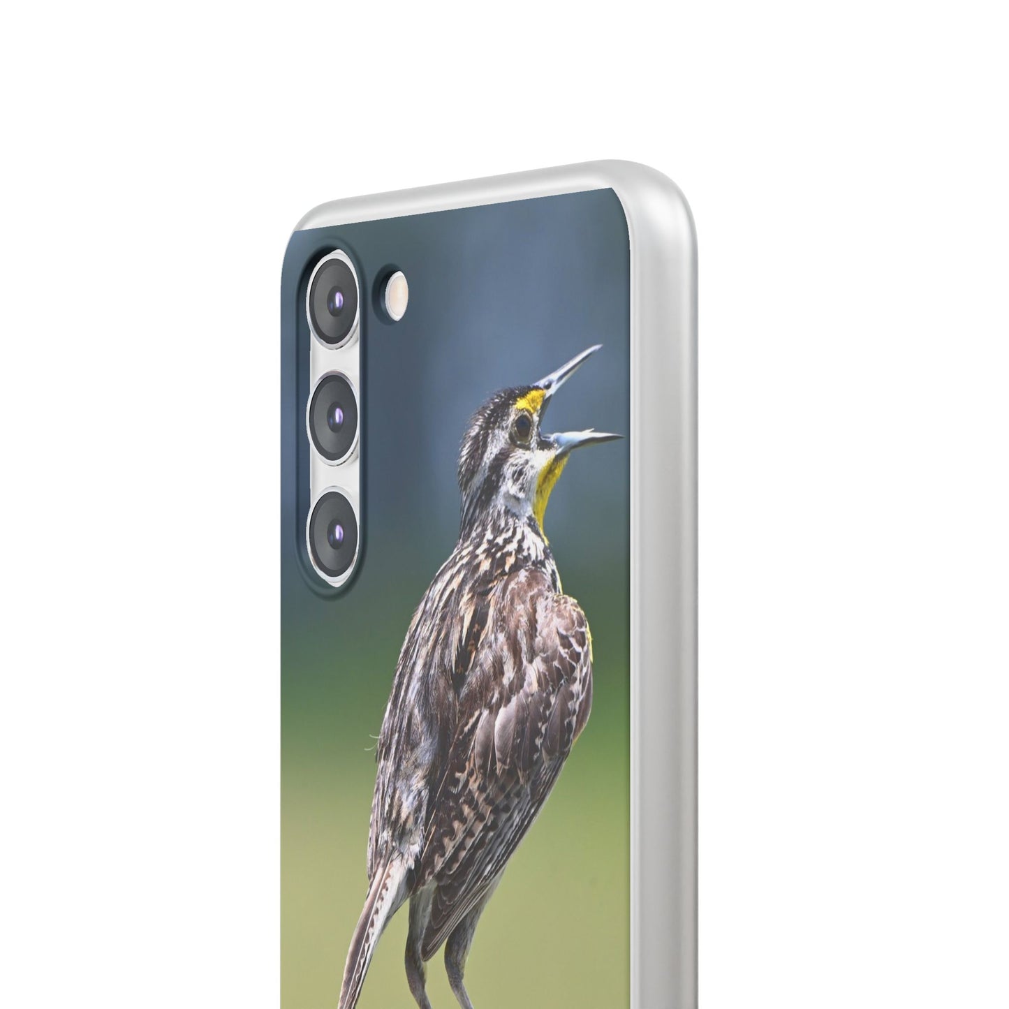 Singing Meadowlark Phone Case – Nature Bird Photo Flexi Case