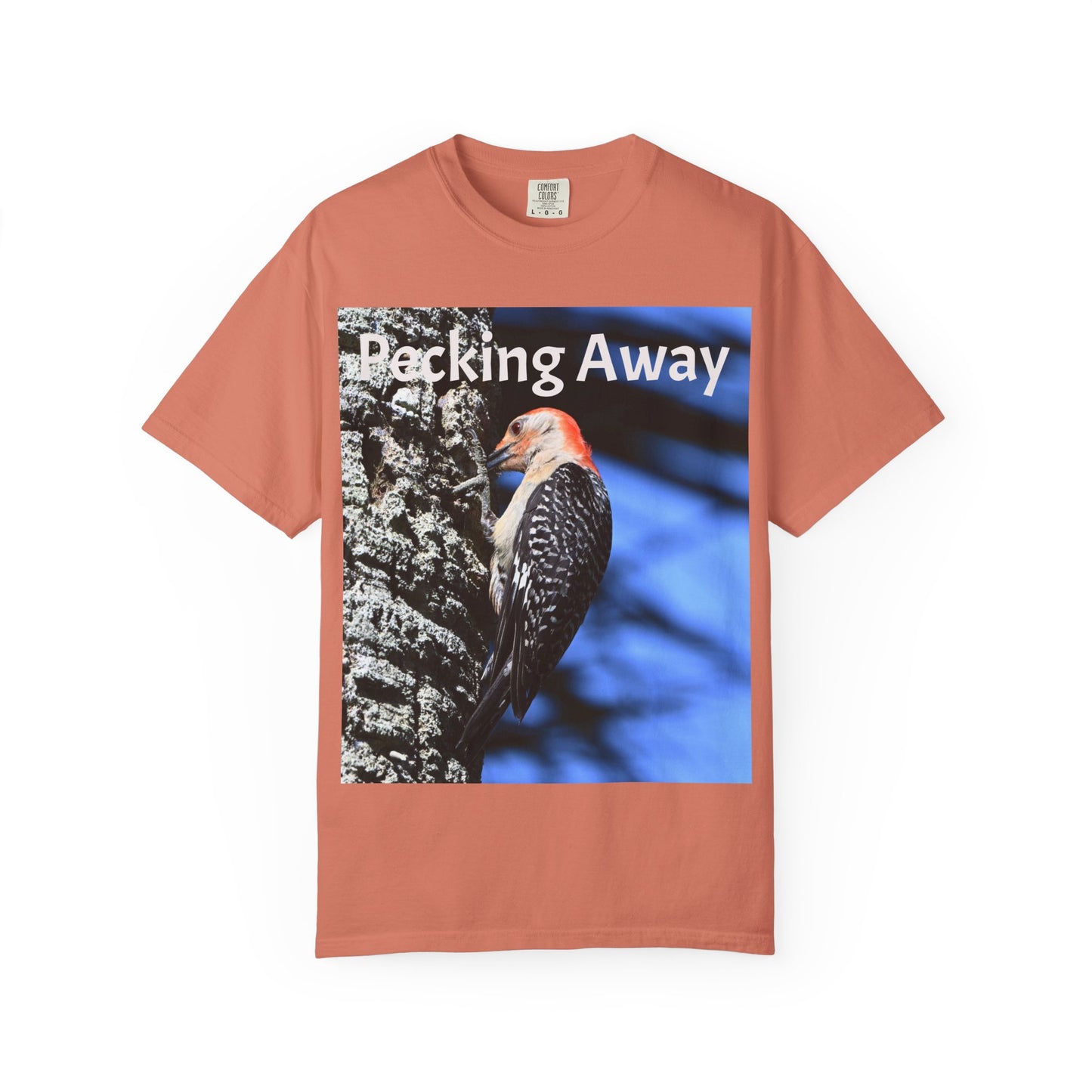 Nature Lover's Unisex T-Shirt - Eco-Friendly Tee with 'Pecking Away' Design, Gift for Birdwatchers, Nature Gifts, Casual Wear, [...]