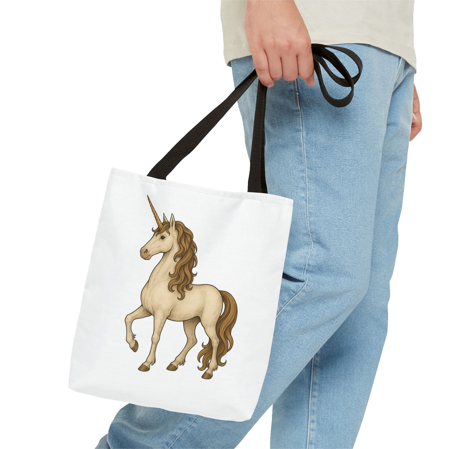 Unicorn Tote Bag, Cute Unicorn Bag, Graphic Tote for Kids, Stylish Carryall, Birthday Gift, AOP Tote, Eco-Friendly Shopping Bag