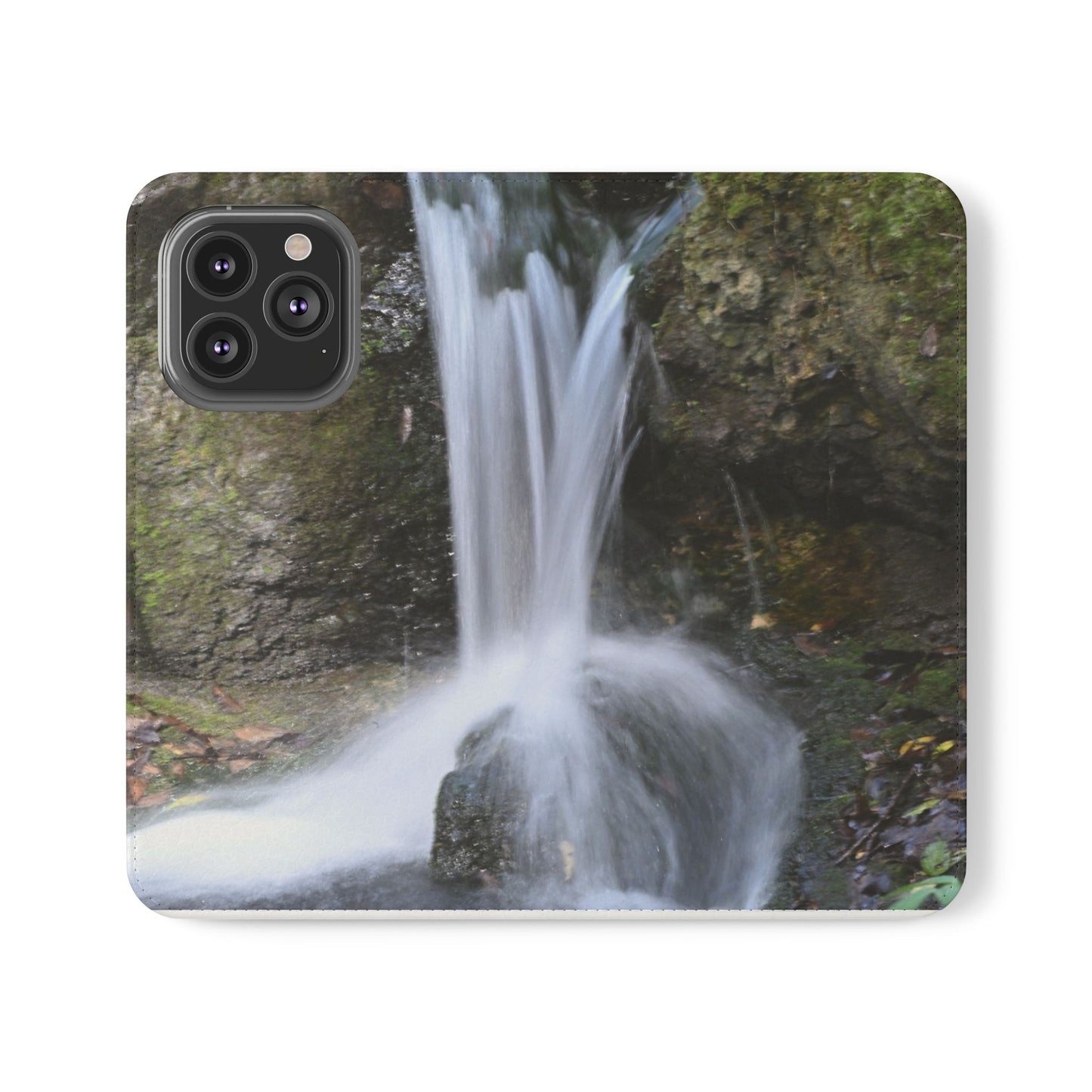 Scenic Waterfall Flip Case, Nature Phone Wallet, Eco-Friendly Phone Accessory, Gift for Nature Lovers, Travel Must-Have