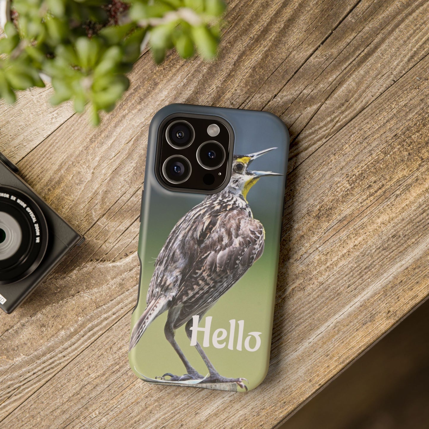Bird-Themed Magnetic Tough Cases with 'Hello', Stylish Phone Protectors, Gifts for Nature Lovers, Birdwatching Accessories, Wildlife [...]